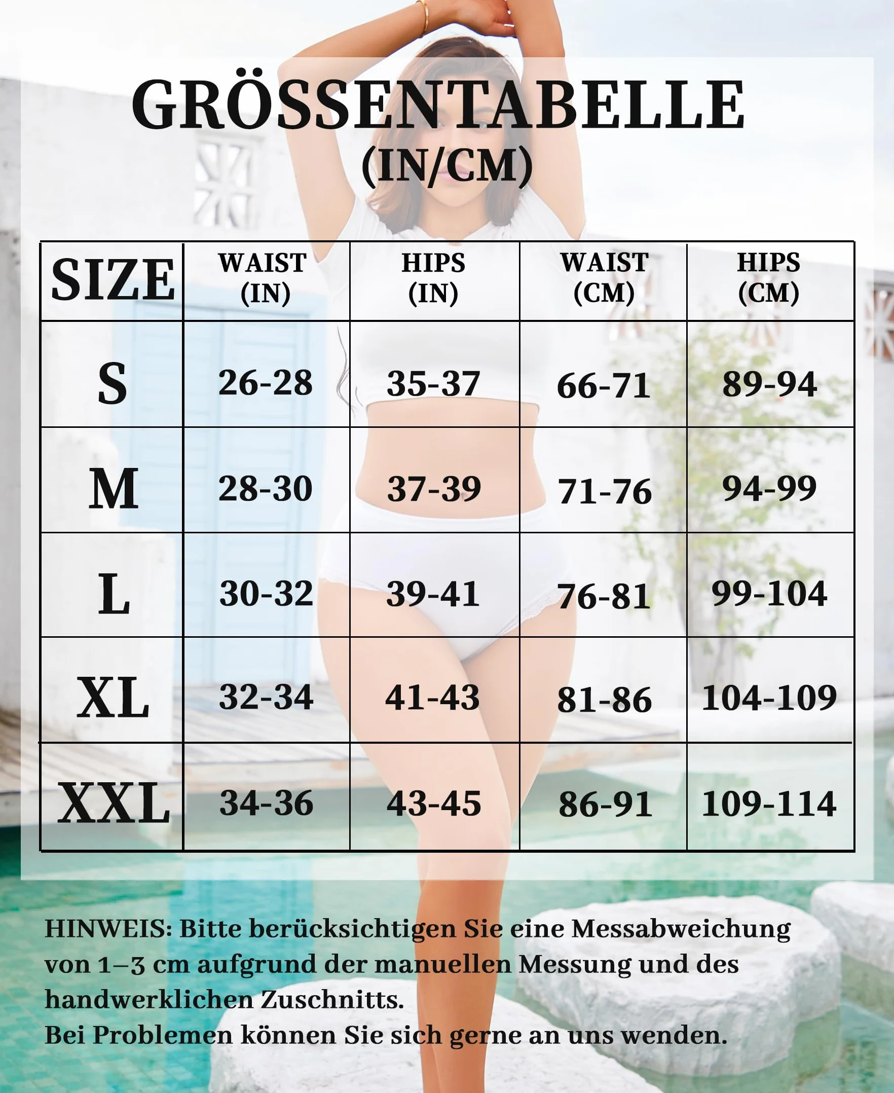 Sth Big Bawełniane majtki damskie, wysoka talia, koronkowa bielizna damska, wygodna bielizna z wysokim stanem, bawełniana bielizna koronkowa, majtki damskie, wielopak