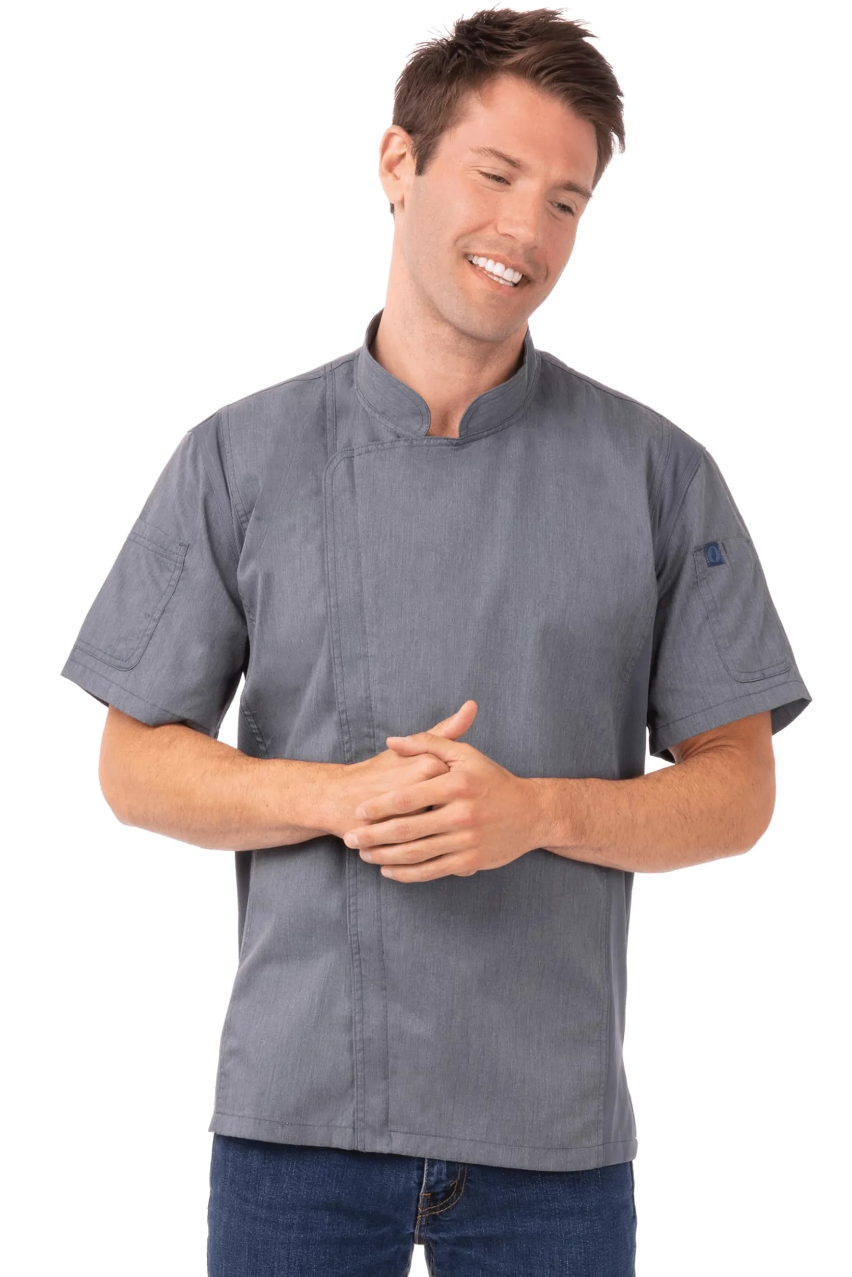 Chef Works Kurtka szefa kuchni Mężczyźni Springfield Chef Płaszcz
