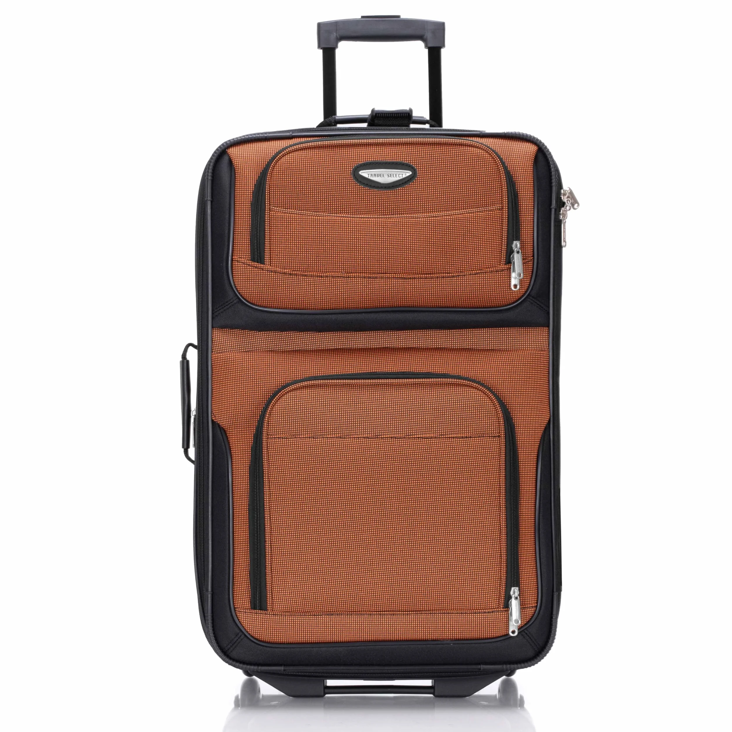 Traveler'S Choice Uniseks Amsterdam Zestaw Walizek, Pomarańczowy, 74 x 43 x 25 cm; 63,5 x 38,1 x 23 cm; 53 x 33 x 19 cm; 38 cm x 28 x 15 cm