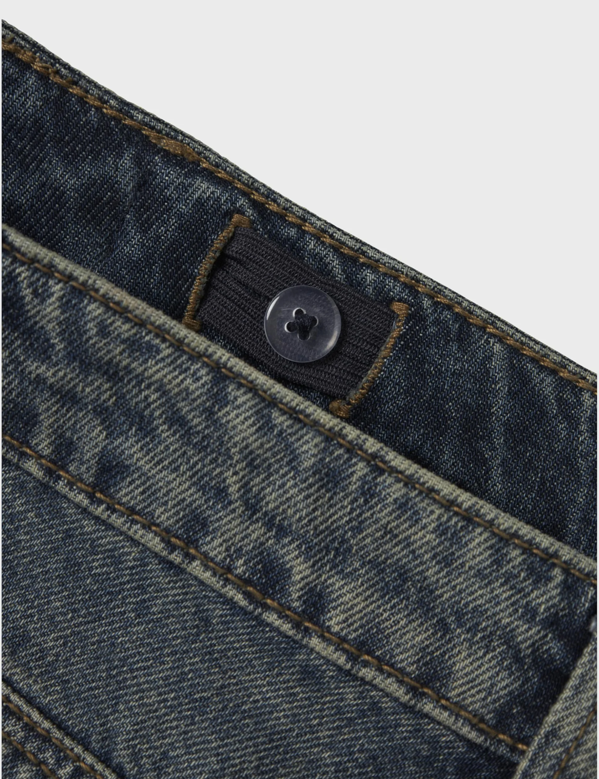 NAME IT Dziewczęce Nkfrose Wide Jeans 5529-Be Noos, Vintage Dark Blue Denim, 176