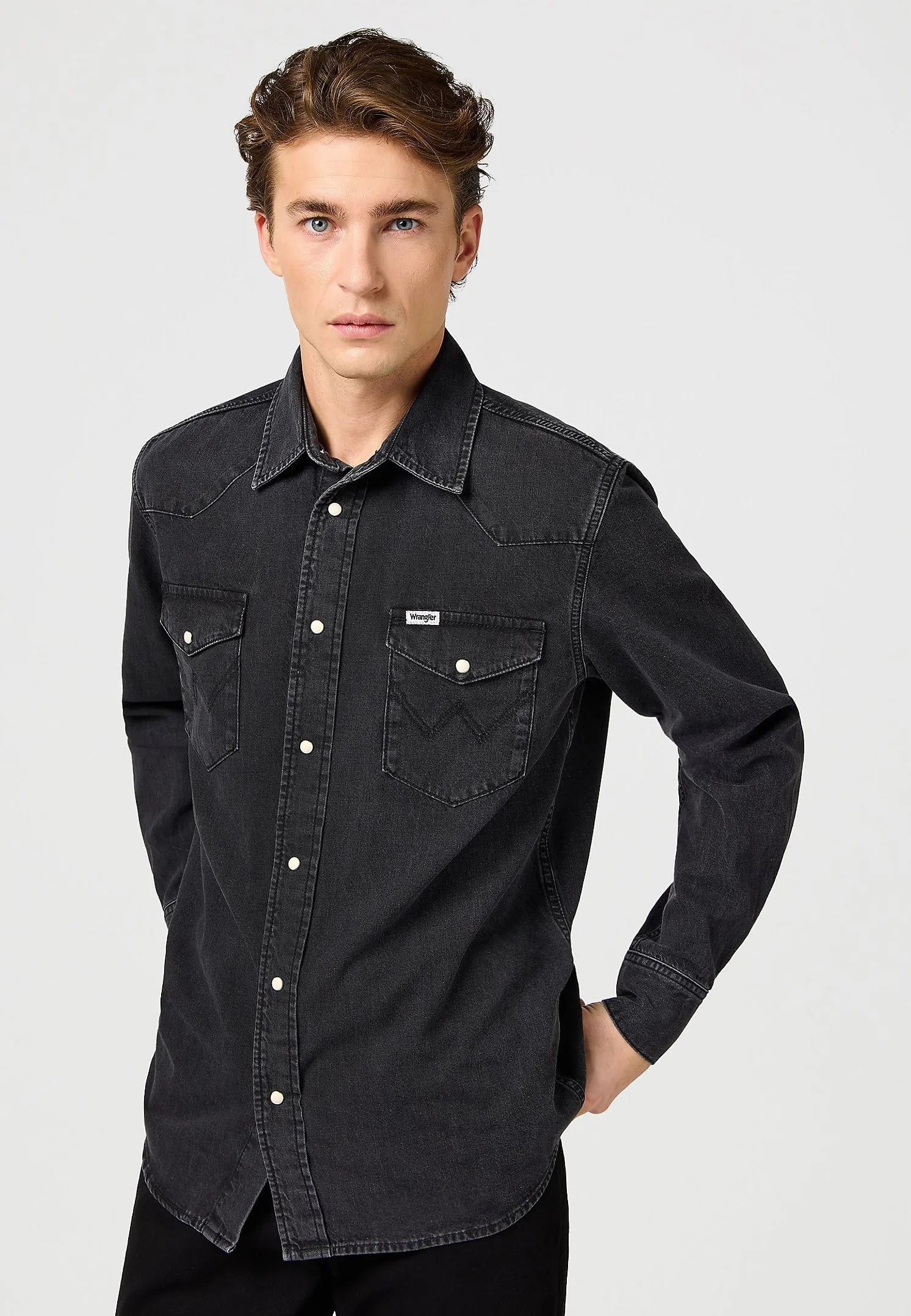 Wrangler Koszulka Mężczyźni Ls Western Shirt