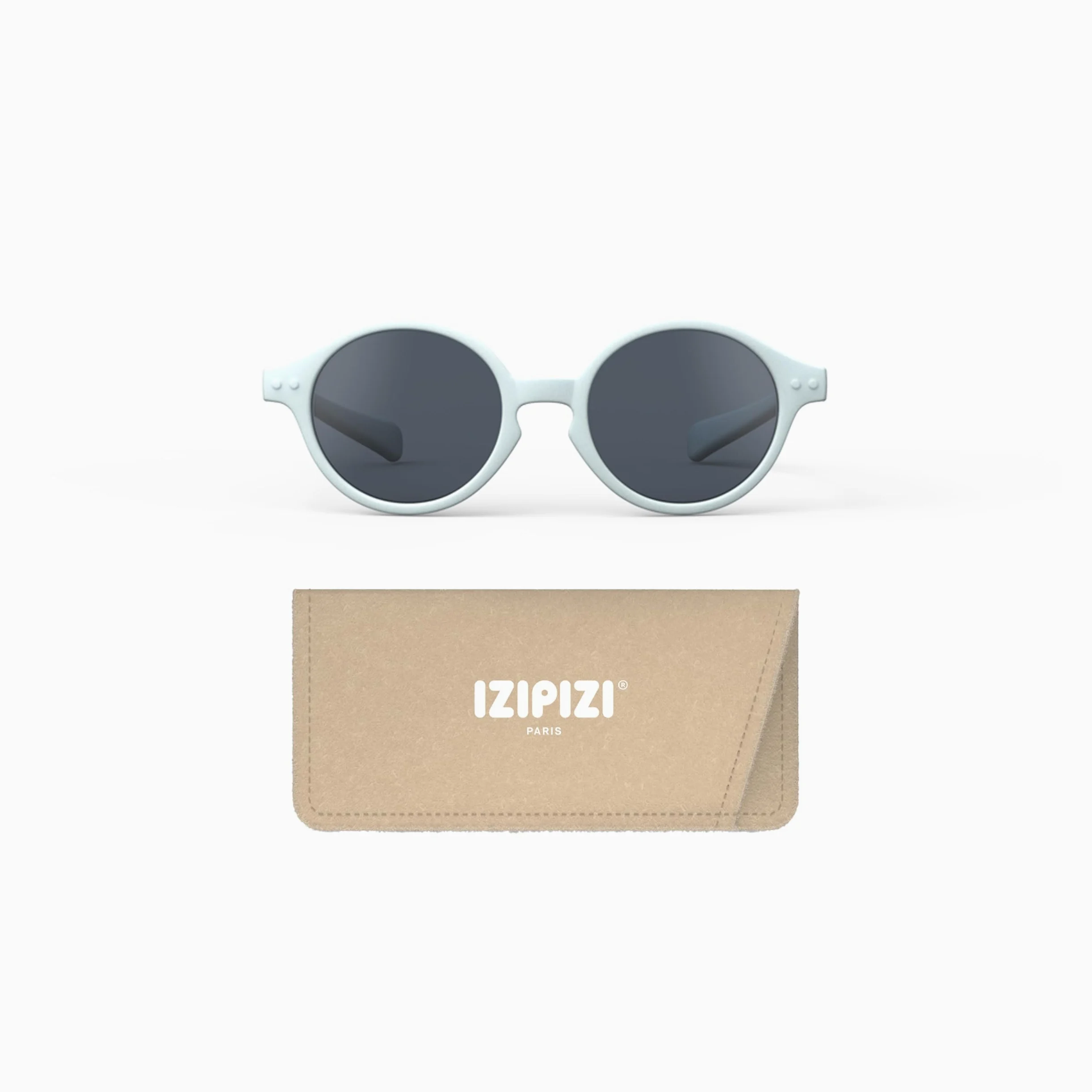 IZIPIZI Okulary przeciwsłoneczne Baby #D Pantos dla dzieci w wieku 0-3 lat, 100% ochrona przed promieniowaniem UV, polaryzacyjne szare soczewki