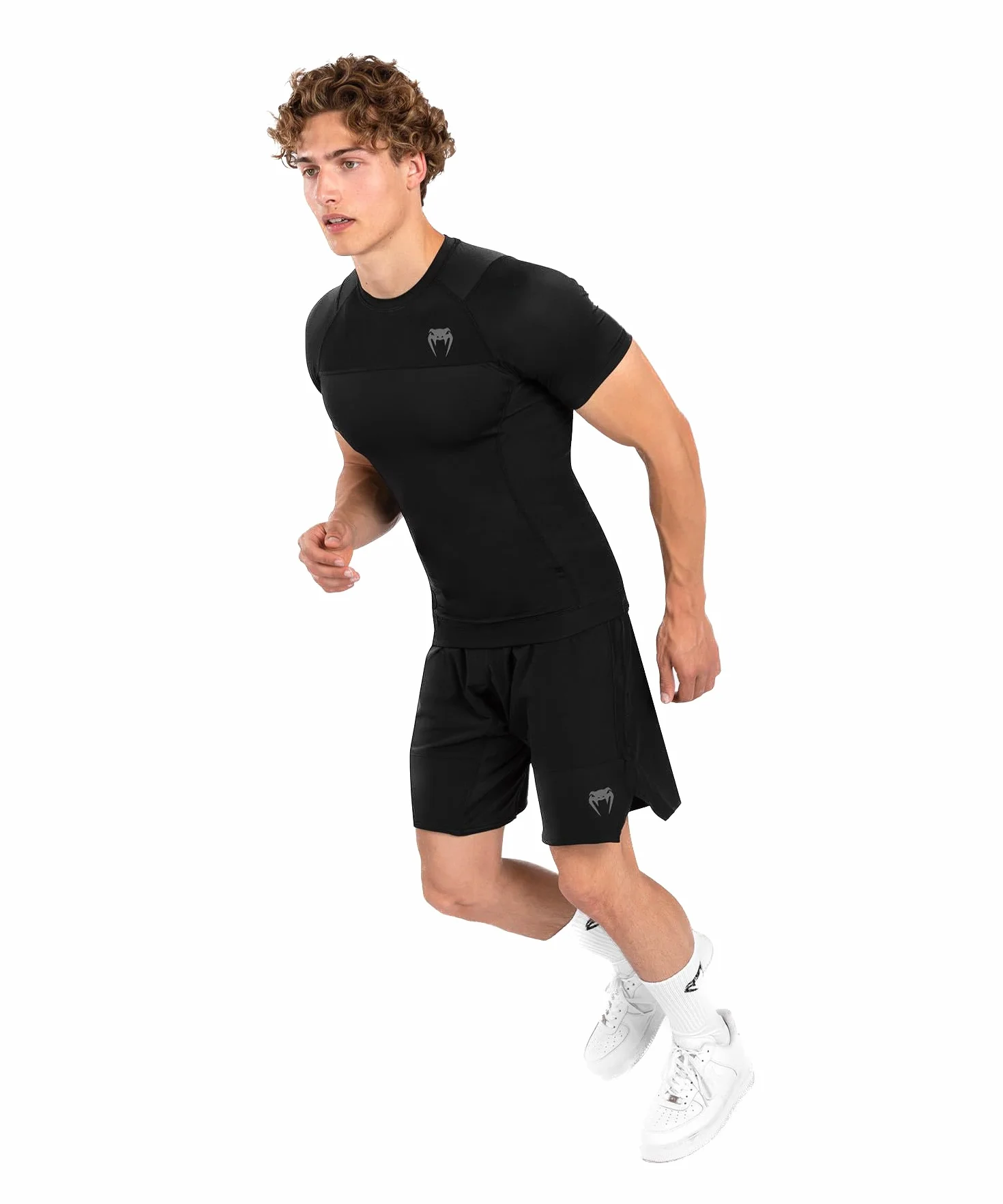 Venum G-fit Air Rashguard Short Sleeve Koszulka Mężczyźni Czarny