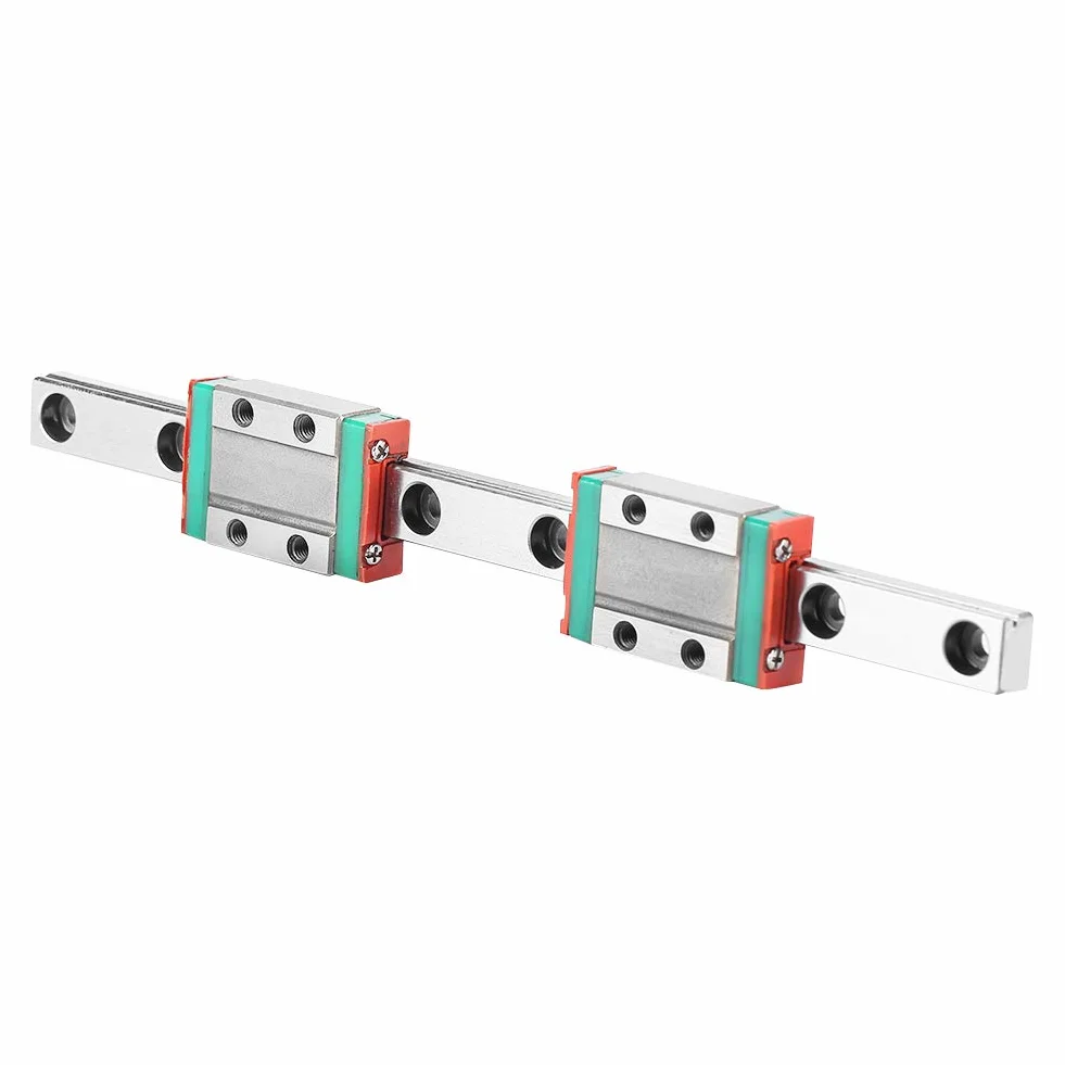 Miniaturowa szyna liniowa prowadnica, MGN9B 150 mm Mini Linear Rail Guide, prowadnica liniowa o szerokości 9 mm, z 2 blokami przesuwnymi MGN9B, odporna na rdzę i wysoka precyzja
