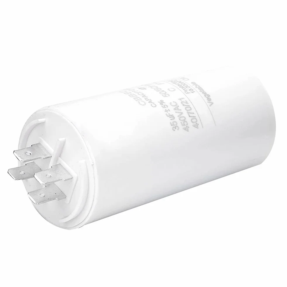 Kondensator CBB60 35uF 450 V, kondensator rozruchowy silnika, cienkowarstwowy kondensator z nakrętką śrubową CBB60 kondensator bieżący do pralki i urządzeń elektrycznych