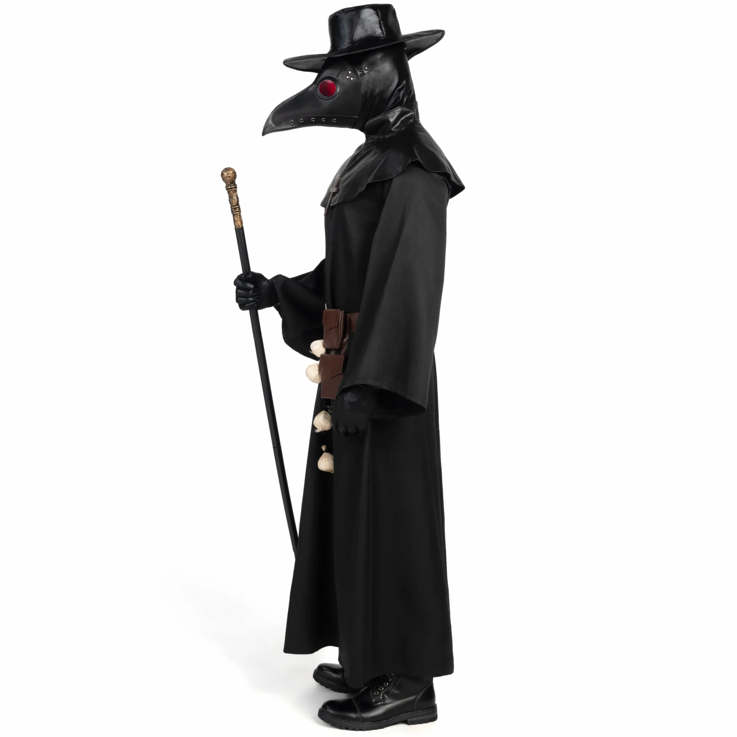 Spooktacular Creations Męski kostium lekarza zarazy z kapeluszem i maską