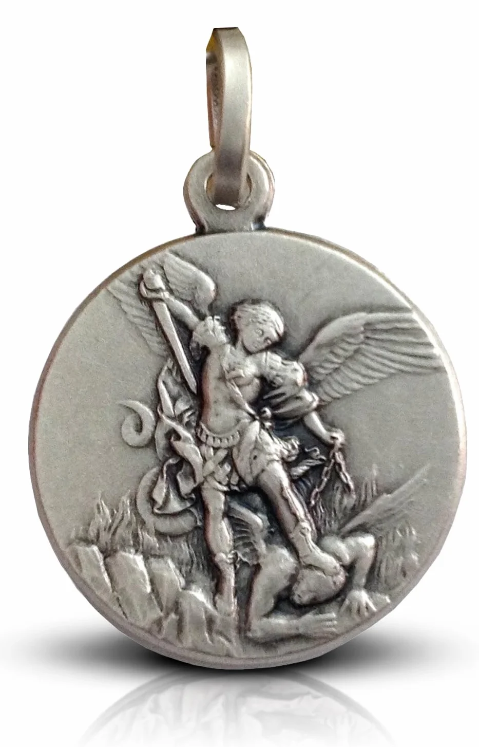 Medal Świętego Michała Archanioła ze srebra 925