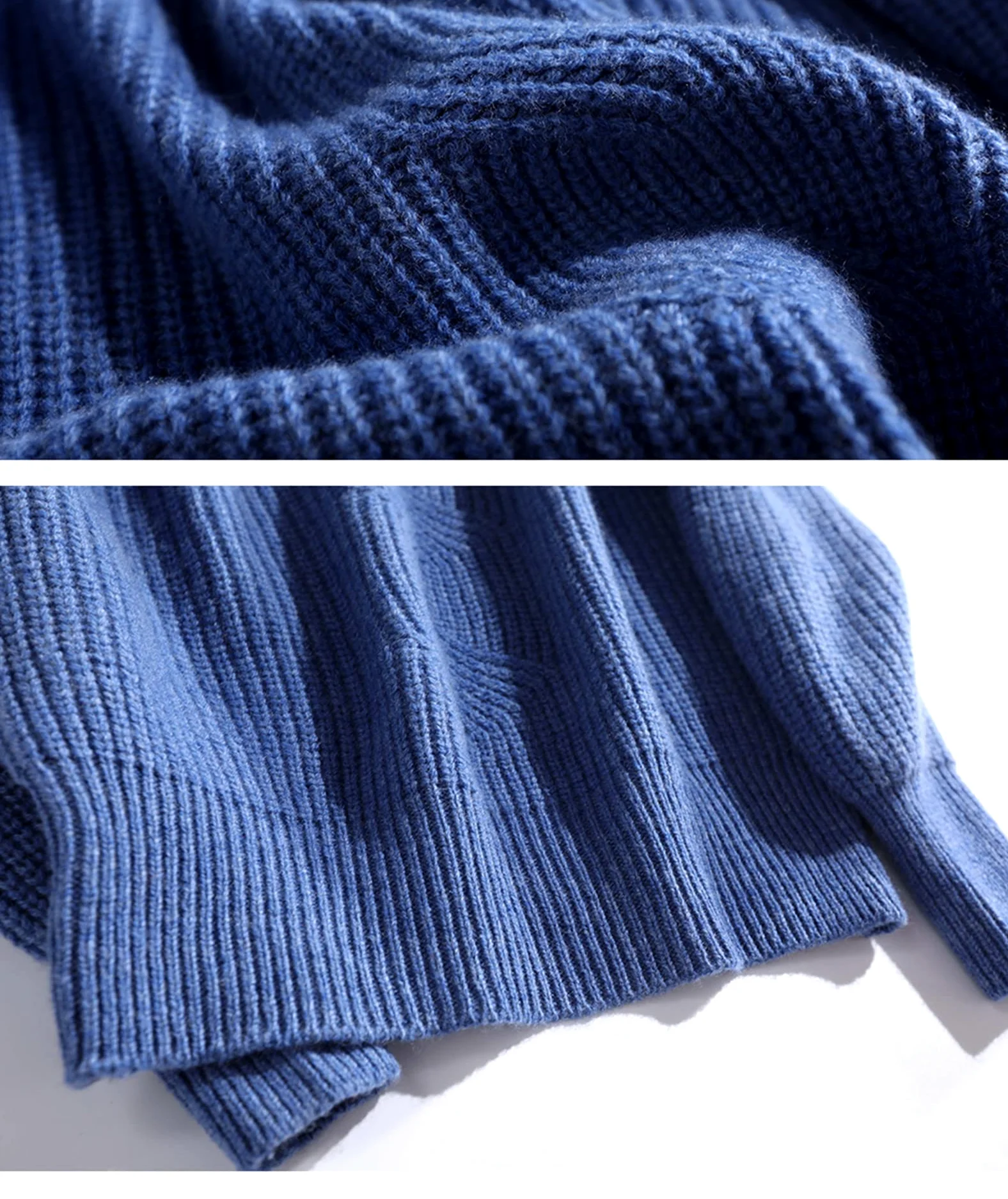 100% wełna kaszmirowy sweter damski golf ciepły sweter z długim rękawem sweter z dzianiny, BEŻOWY, XXL