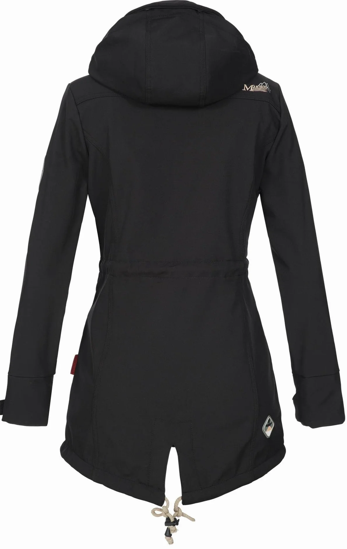 MARIKOO damska kurtka zimowa Softshell B614 wodoodporny