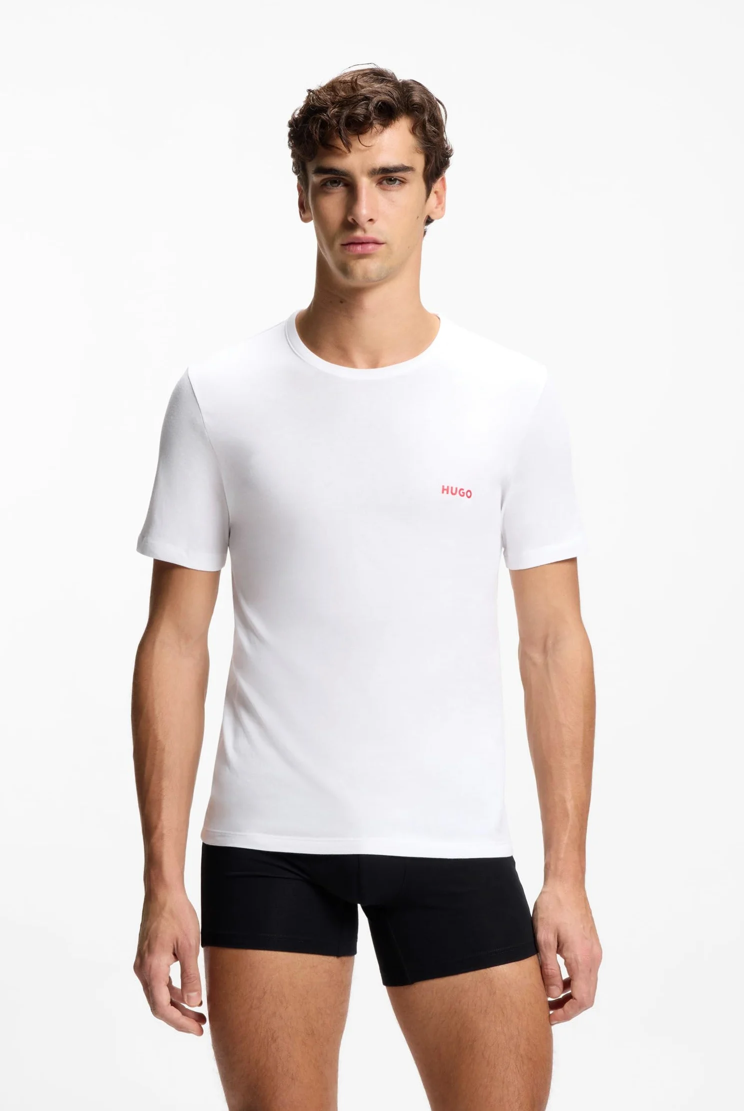 HUGO Koszulka Mężczyźni T-shirt Rn Triplet P