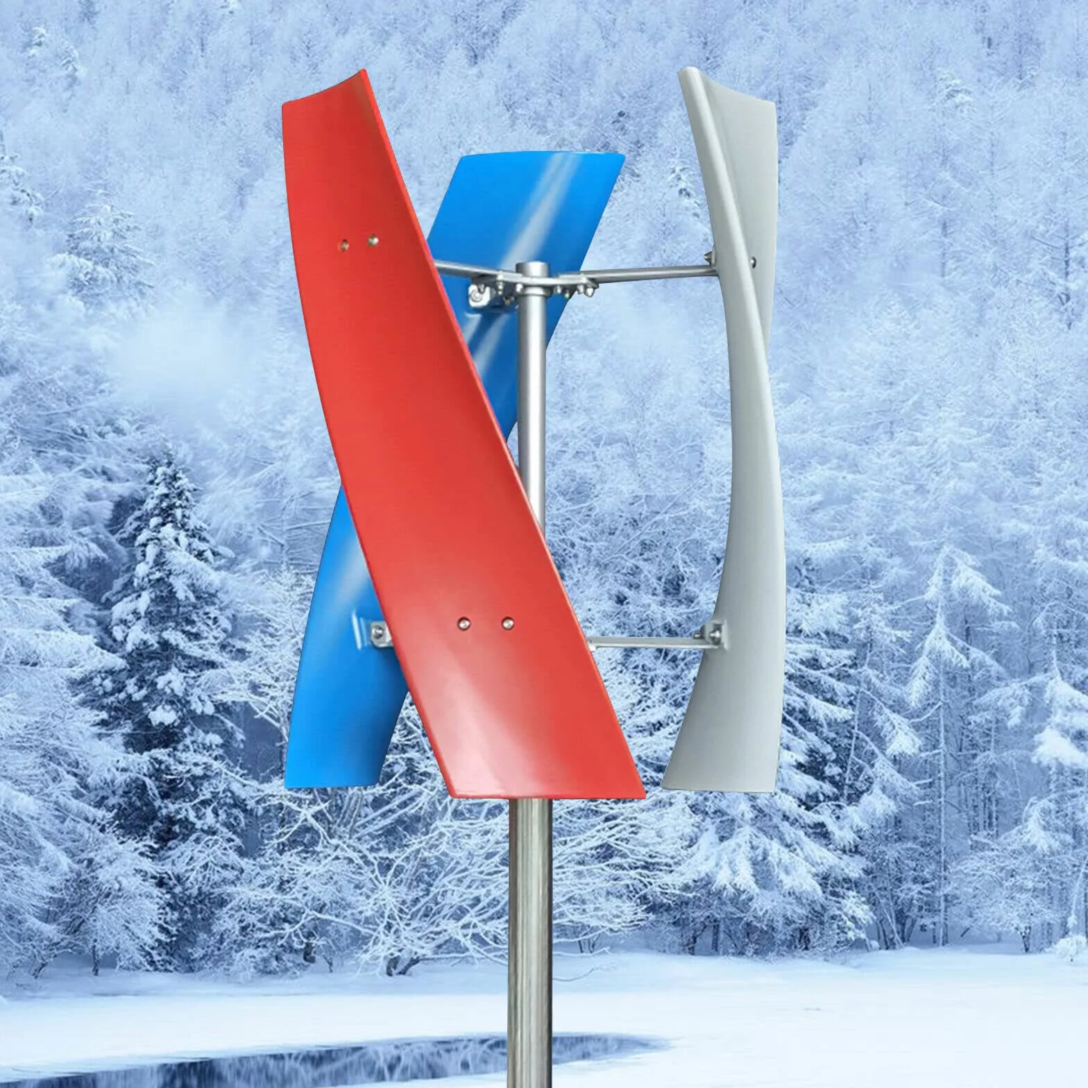 Turbina wiatrowa 400 W, 12 V, 3-fazowa, pionowa, maglev, turbina, 3 łopaty, wiatr, turbina, wiatr, wiatr, turbina, niski poziom hałasu, z 3 kontrolerami ładowania