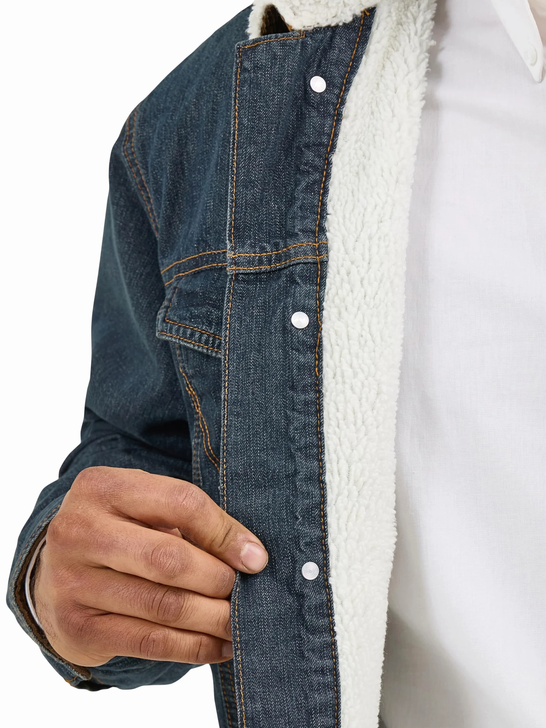 Wrangler Kurtka dżinsowa z podszewką kowbojską Mężczyźni 74256rt (1 w zestawie)