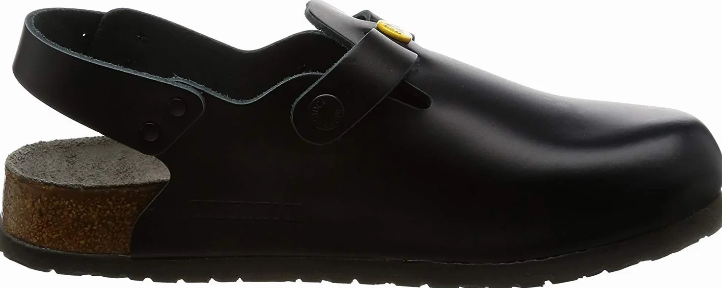 BIRKENSTOCK Tokio męskie buty Tokio antystatyczne/skóra naturalna niebieskie rozm. 39 - normalna wkładka, czarny, 43 EU