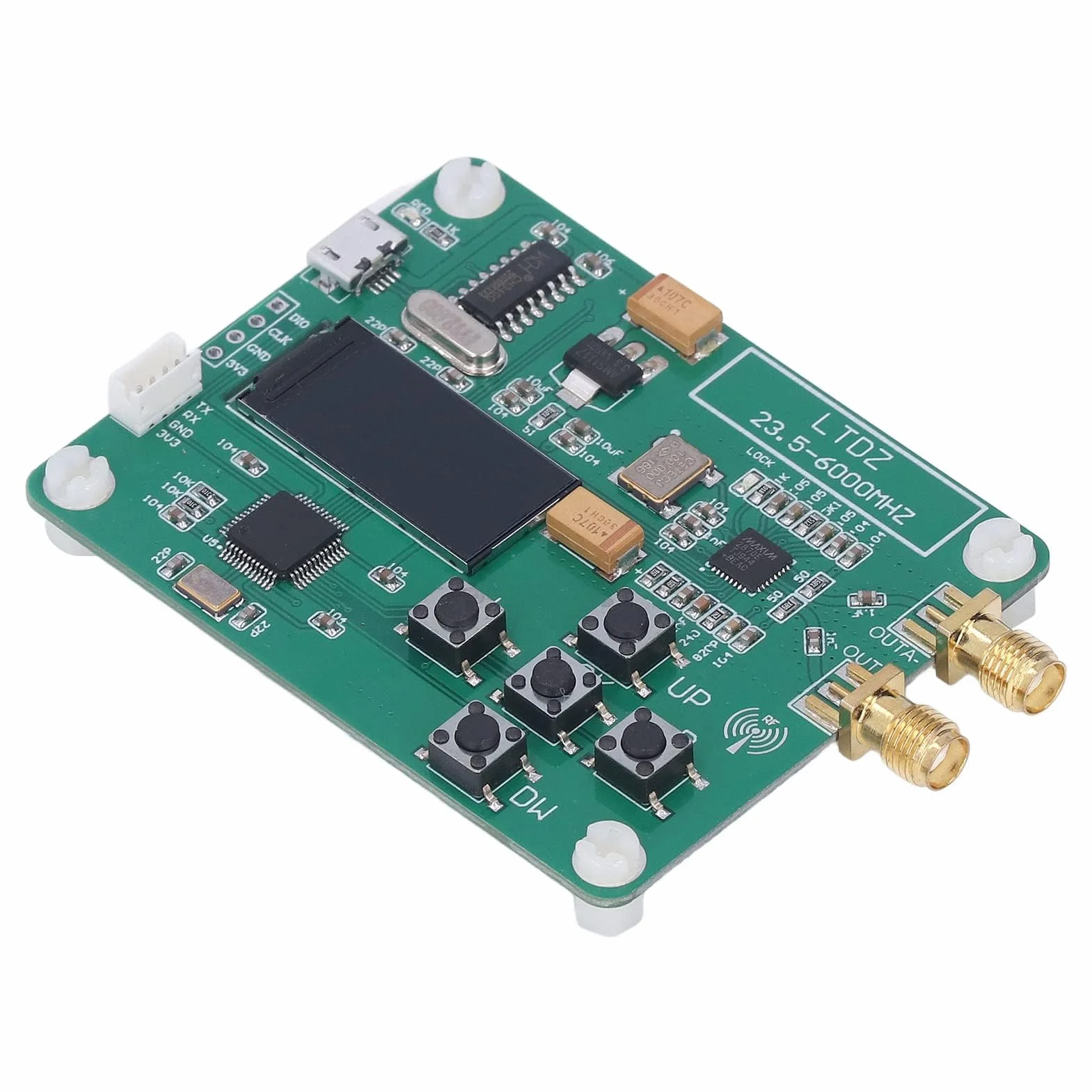 Moduł źródła Sygnału USB moduł Generatora Sygnału 5V Zasilany Sygnałem RF Płyta Generatora 23.5 do 6000MHz