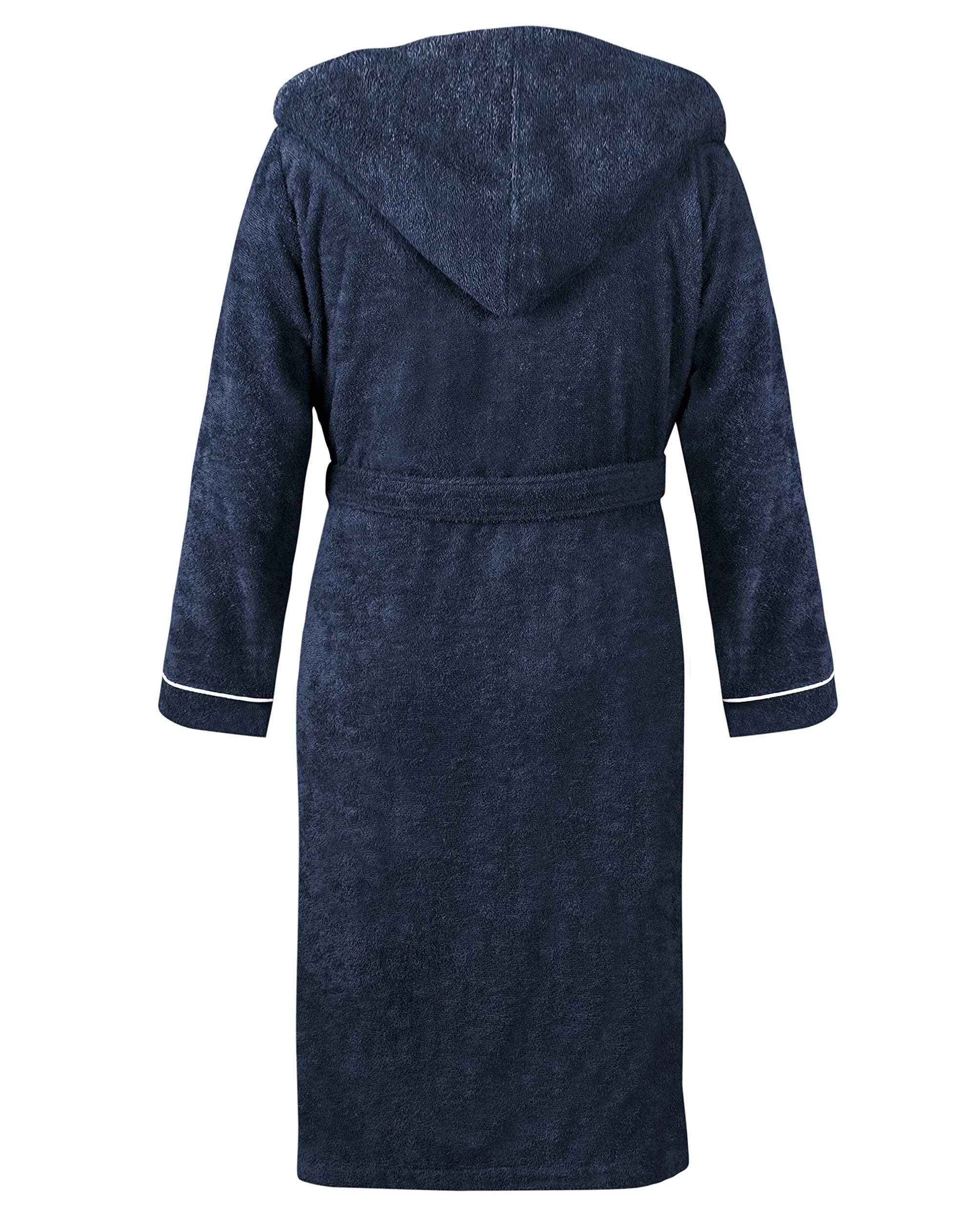 LAYNENBURG Szlafrok męski frotte z kapturem 100% bawełna 380 g/m2 OEKO TEX Standard 100 rozmiar M L XL XXL 3XL