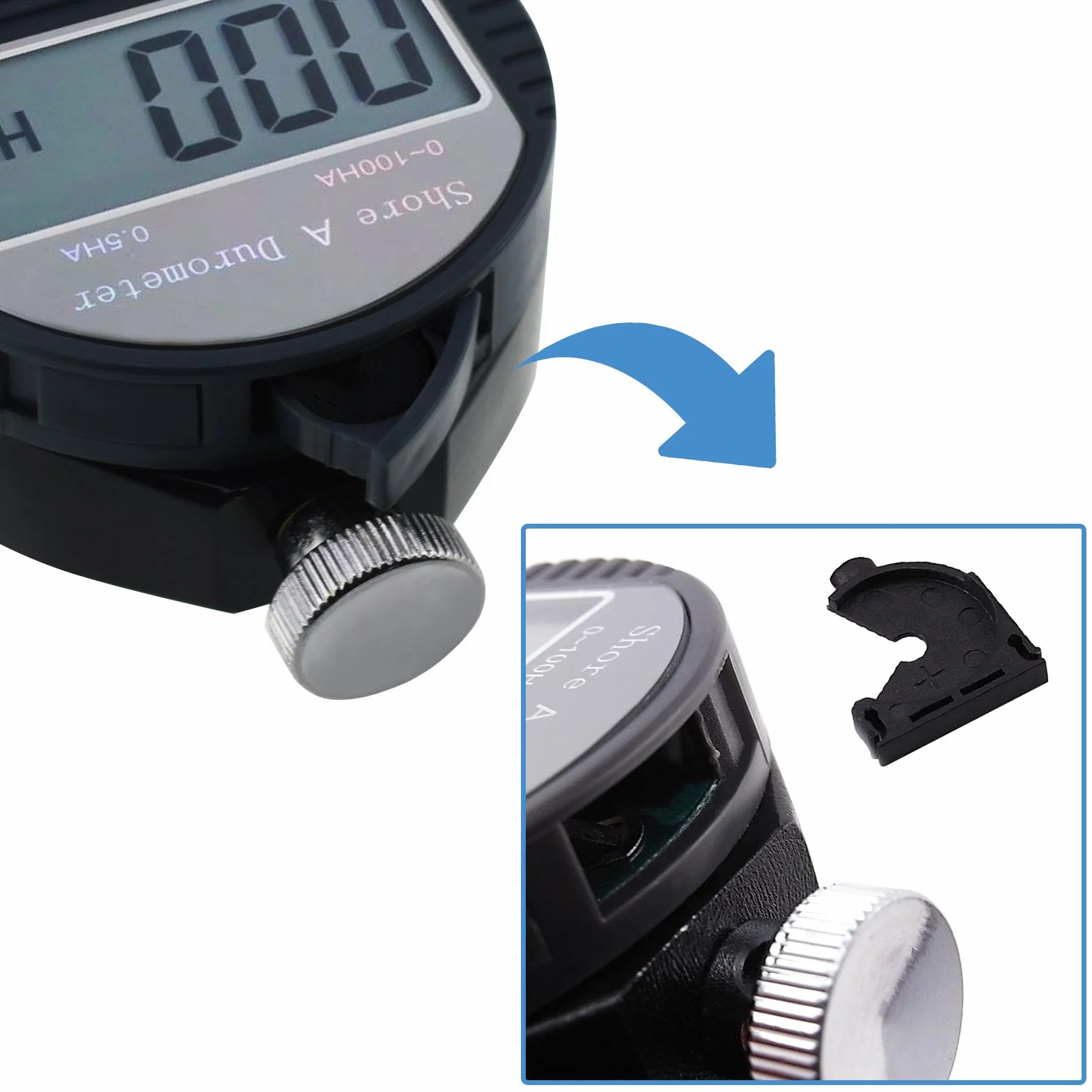 TEKCOPLUS 0~100HA, gumowy miernik twardości Shore A cyfrowy miernik twardości durometru tester twardości