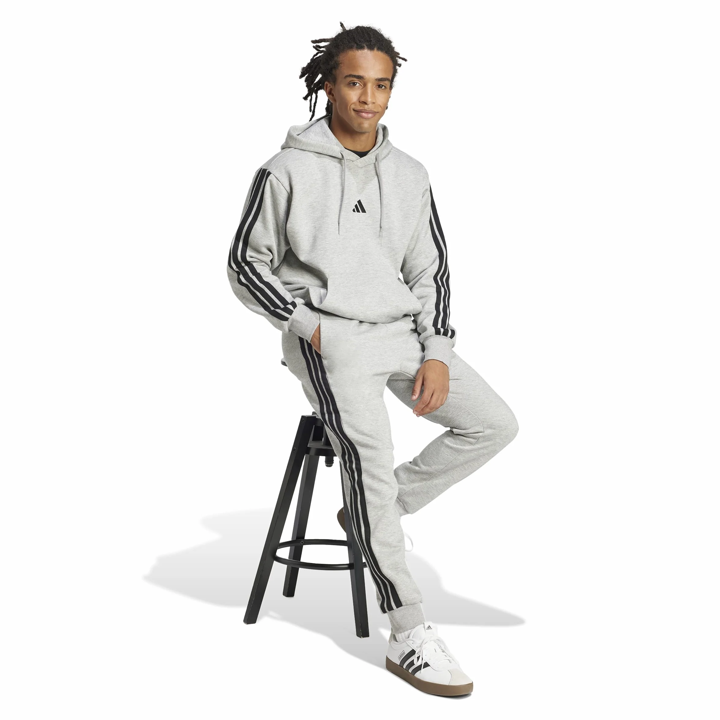 Adidas Essential Three Stripes Fleece Pant Spodnie golfowe Mężczyźni