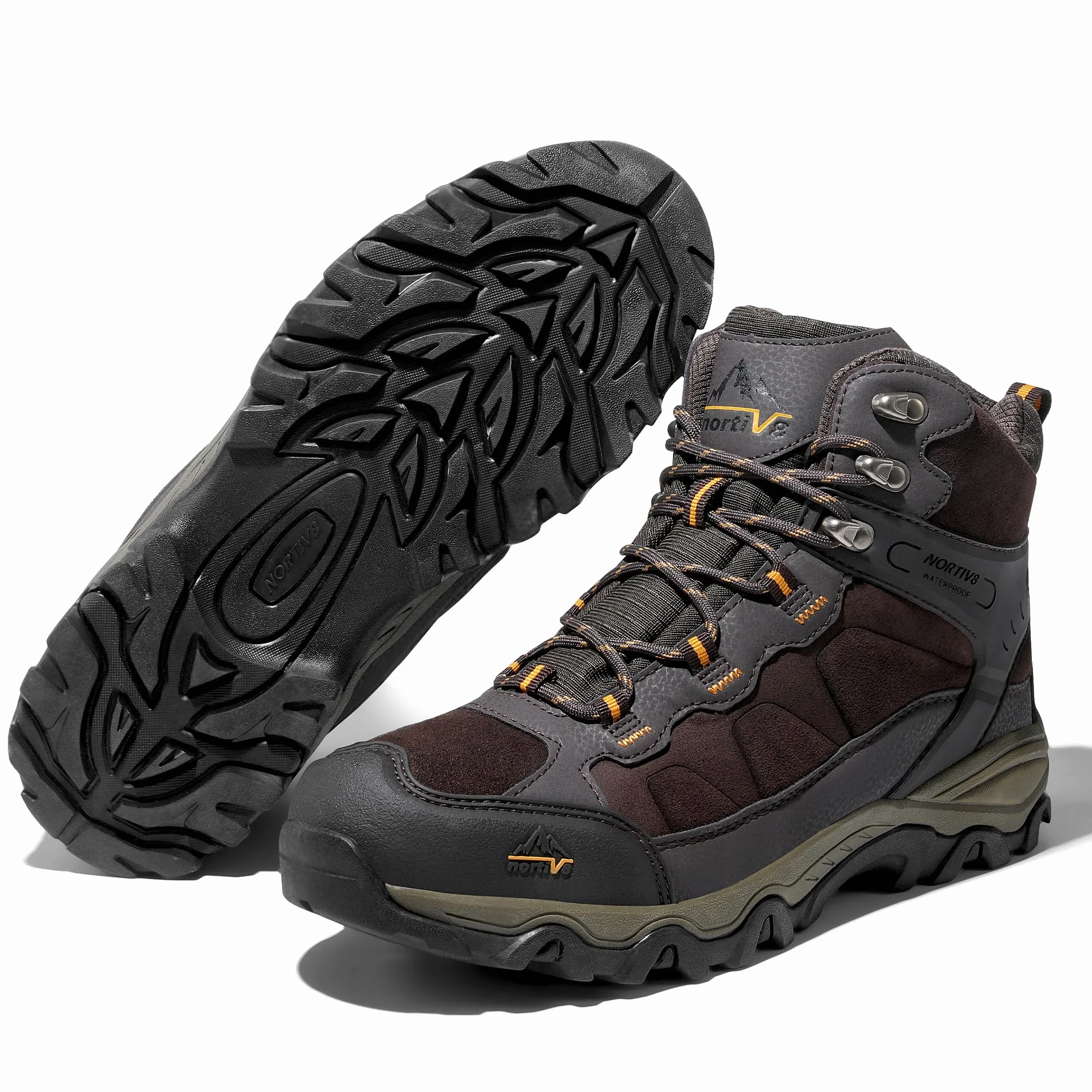 NORTIV 8 Męskie buty turystyczne wodoodporne Mid Trekking Backpacking JS19004M