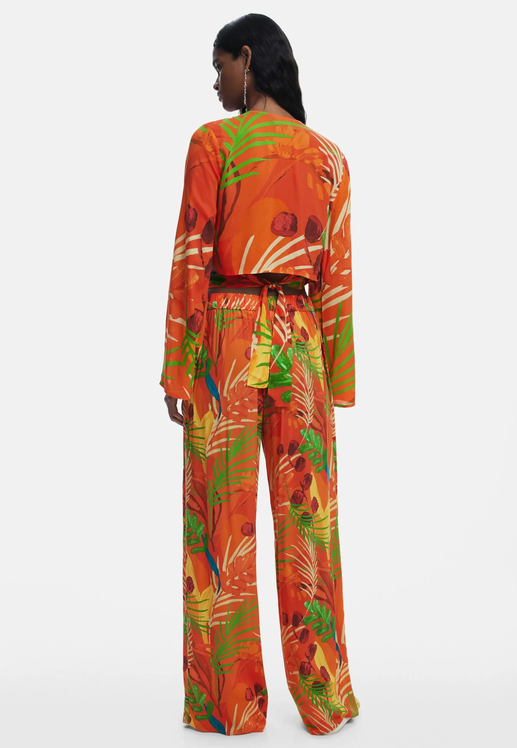 Desigual Swim_Ba Pant, Sunset 7026, XL, Pomarańczowy, XL