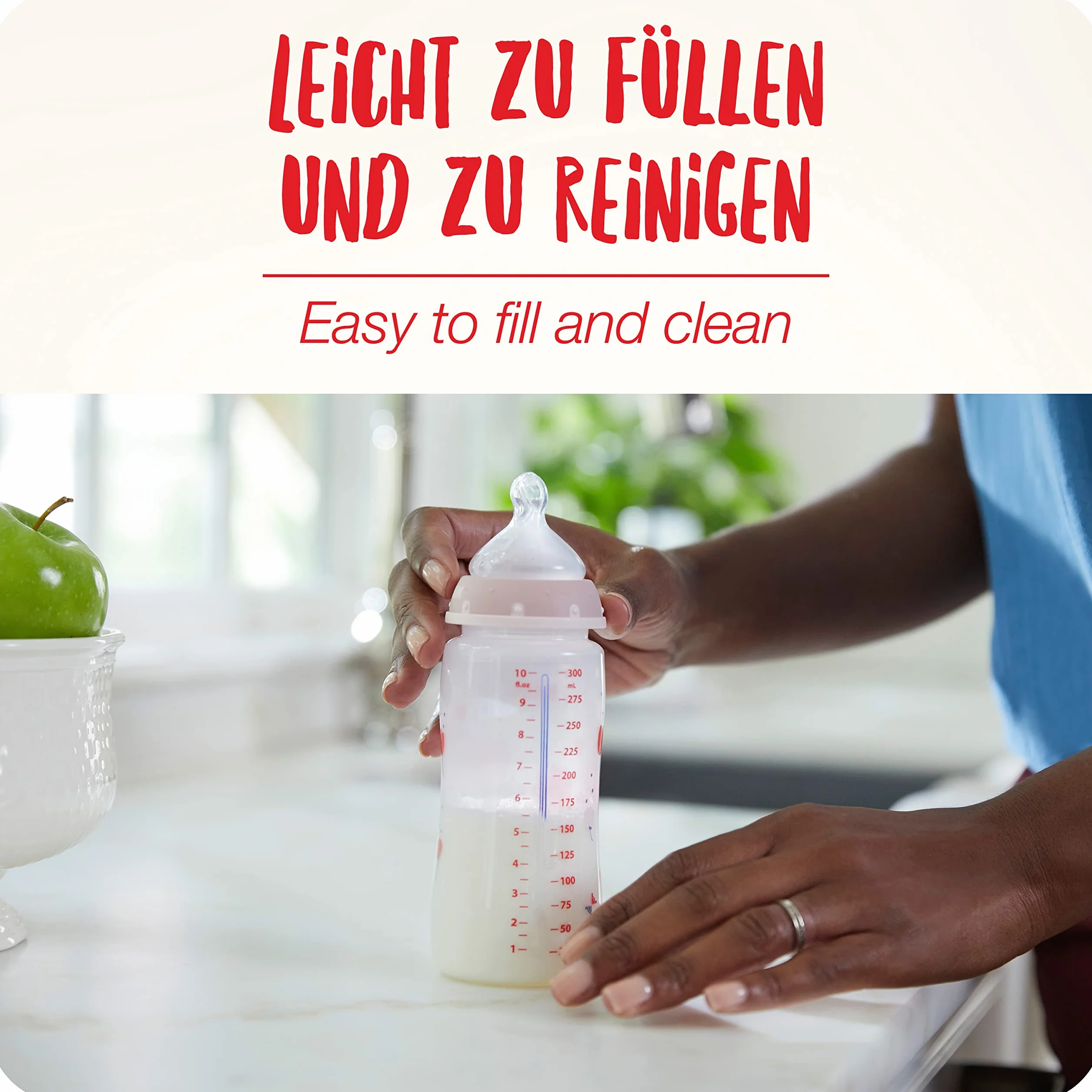 Zestaw startowy butelek dla niemowląt NUK First Choice+ | 0–6 miesięcy | 4 x butelki z regulacją temperatury i skrzynka na butelki | Otwór antykolkowy Anti Colic | Nie zawiera BPA | Safari | 5 elem.