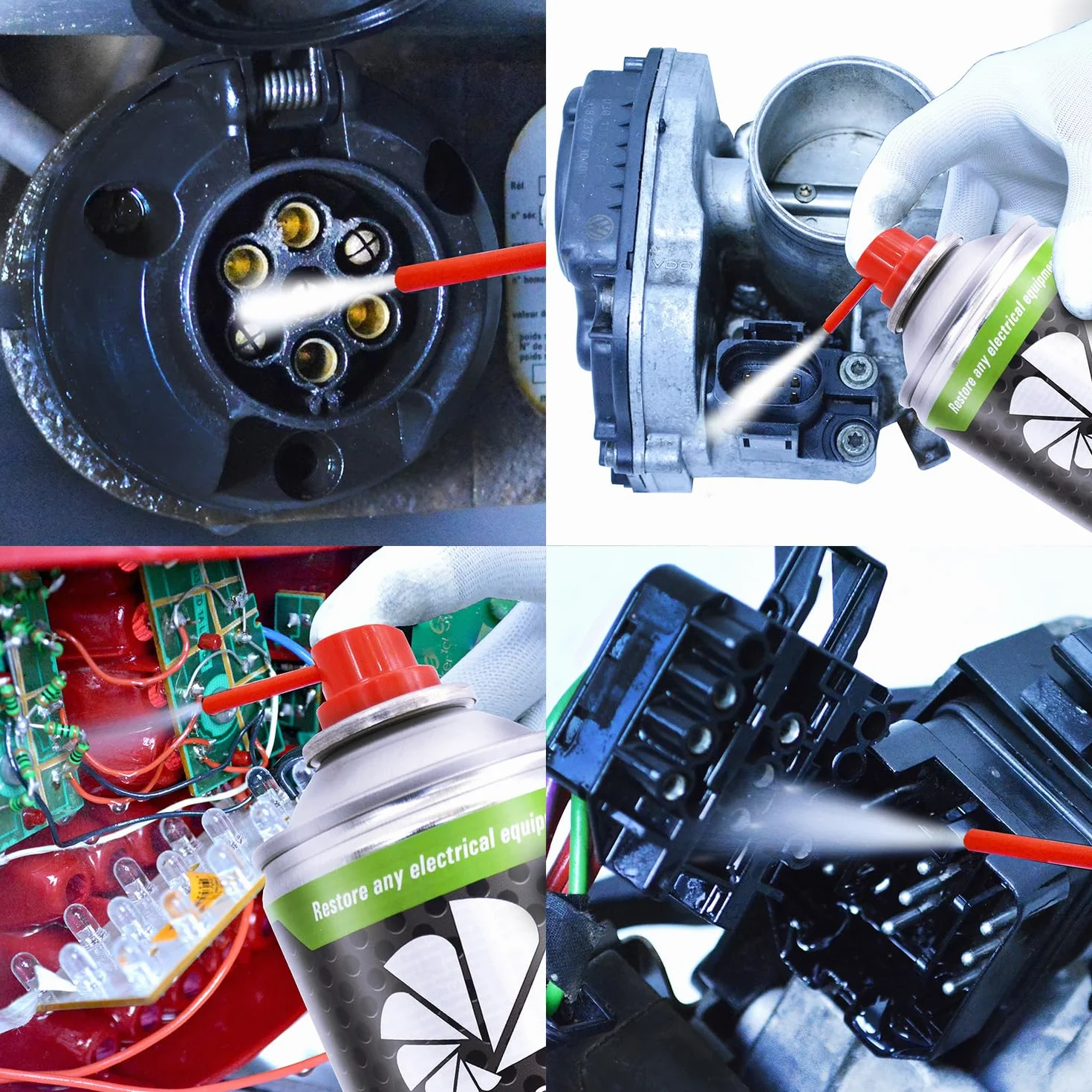 AABCOOLING Contact Cleaner TECH 400ml–Spray czyszczący do narzędzi, elektroniki Przełączników złącz, przycisków – usuwa smar, olej, brud i utlenienia – idealny do zestawów czyszczących i konserwacji
