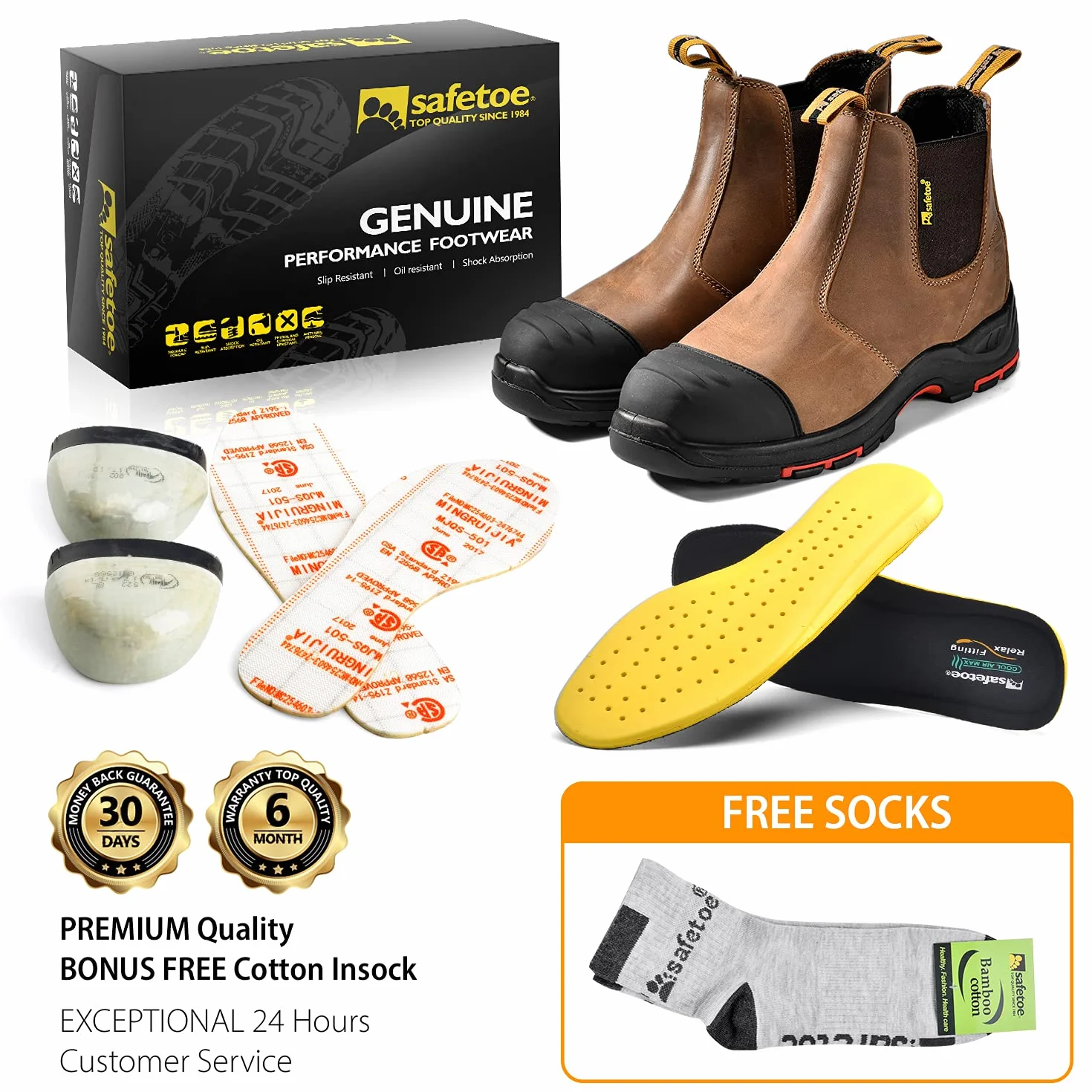 SAFEYEAR S3 buty robocze męskie i damskie, M-8025, buty ochronne, wysokie, ESD, wodoszczelna i oddychająca skóra, lekka i wygodna wkładka, stalowe noski S1P i stalowa płyta