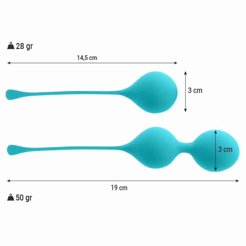 Intensywne koraliki Kegel Kendall Blue