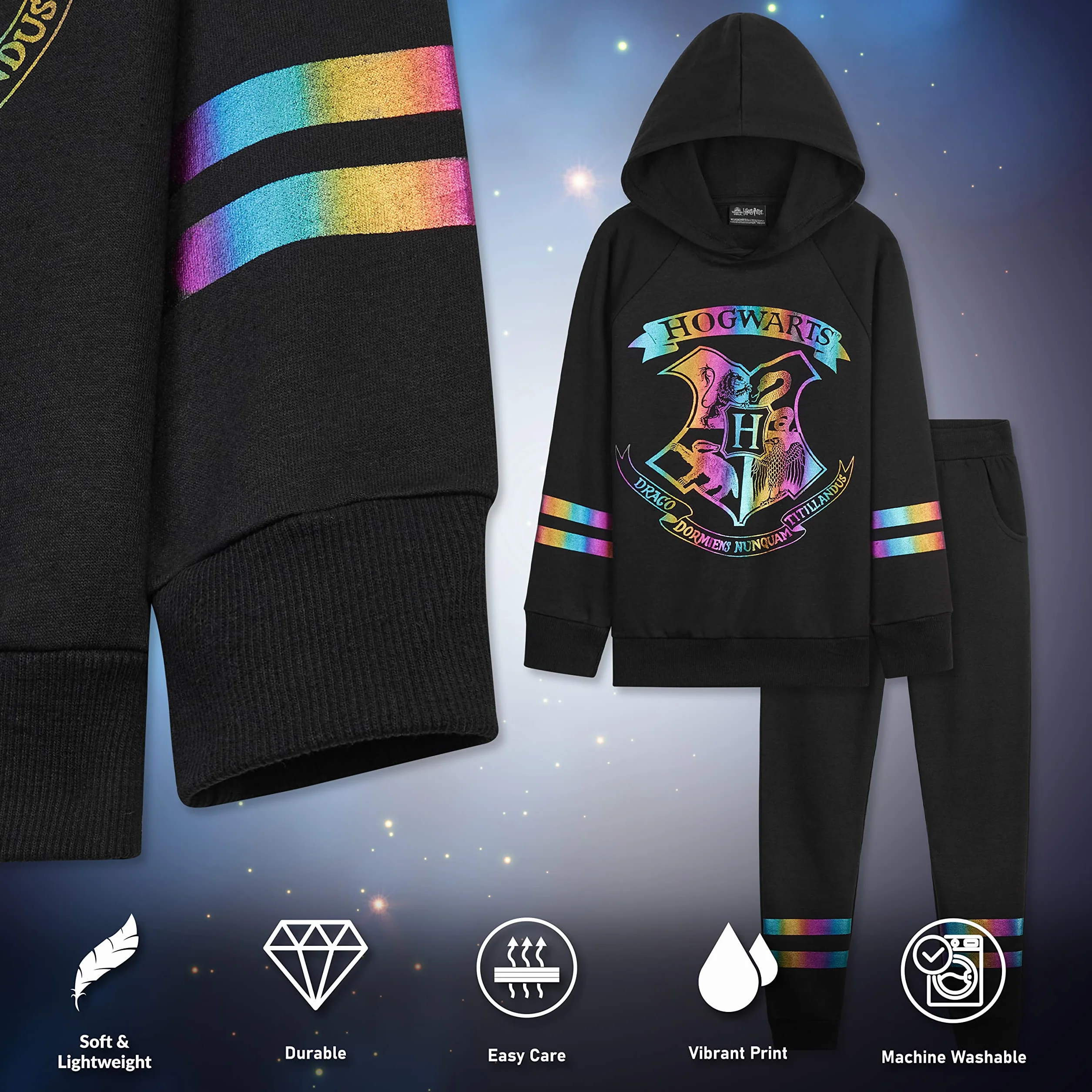 Dziewczęcy dres, bluza z kapturem i dziewczęce spodnie dresowe Harry Potter