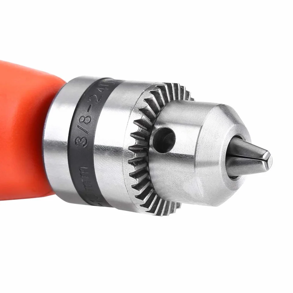 Adapter Wiertarski 90 Stopni Adapter Kątowy 9,5 Mm, Mocowanie Wiertła Kątowego Okrągły Uchwyt Wiertarka Kątowa Uchwyt Mocujący z Kluczem Wiertarskim do Wiertarki Elektrycznej