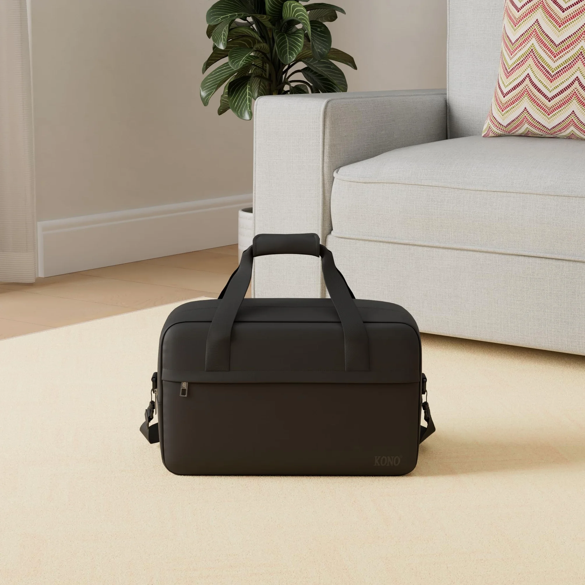 KONO Bagaż Podręczny 40x 25 x20cm, Torba Kabinowa z Tkaniny Oxford, Lekka Torba Pod Fotelem 20L z Uchwytem i Pasem Naramiennym dla Kobiet i Mężczyzn