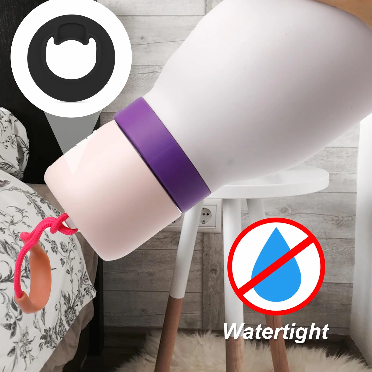 BOXOB 3 Sztuki Zatyczki Butelek na Wodę do Owala FreeSip Twist 18oz 24oz, Bez BPA Uszczelka Silikonowa Akcesoria Górnej Pokrywy Serii do Owala FreeSip Twist
