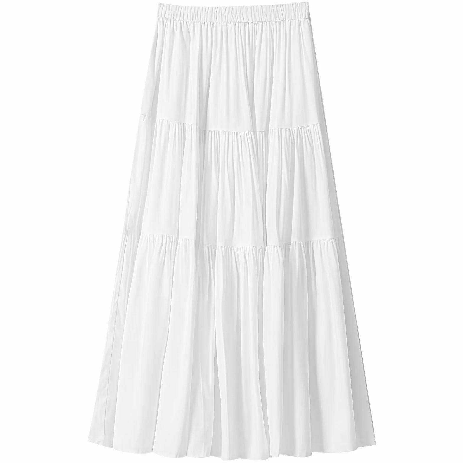 GWAWG Eleganckie spódnice maxi dla kobiet UK, elastyczne damskie długie spódnice z wysokim stanem elegancka spódnica plażowa o linii A, letnia wielowarstwowa spódnica maxi w stylu vintage