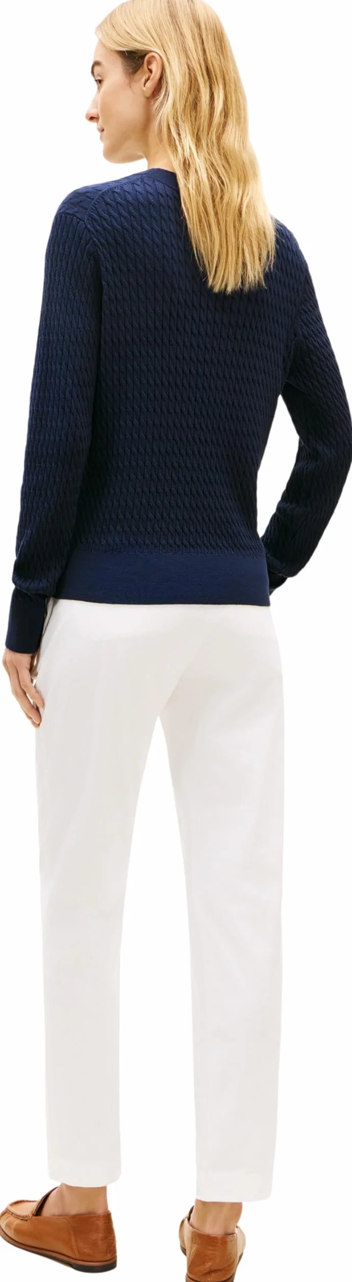 Tommy Hilfiger Sweter damski Niebieski Dark Night Navy XXS