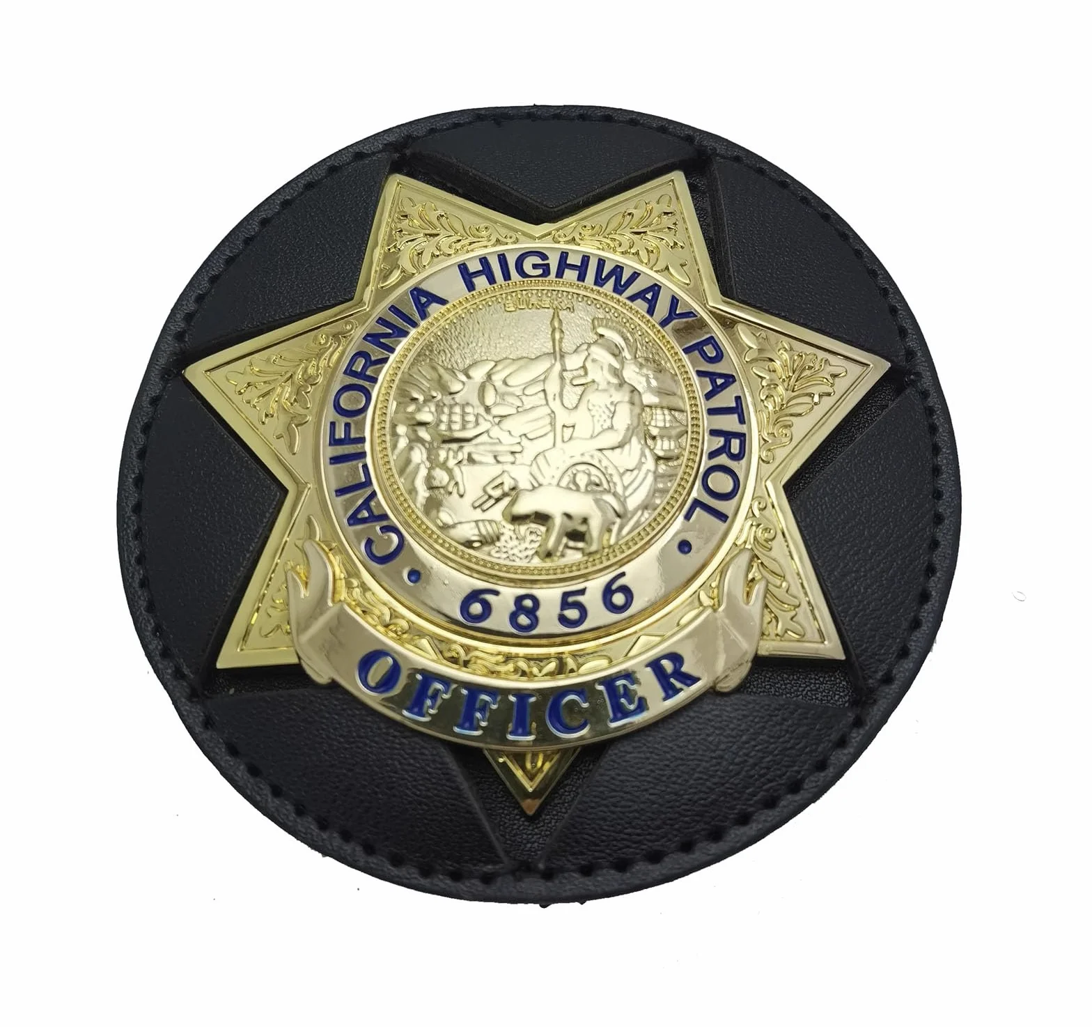 DOGOZ California Highway Patrol 6856 Medal Odznaka skórzane etui
