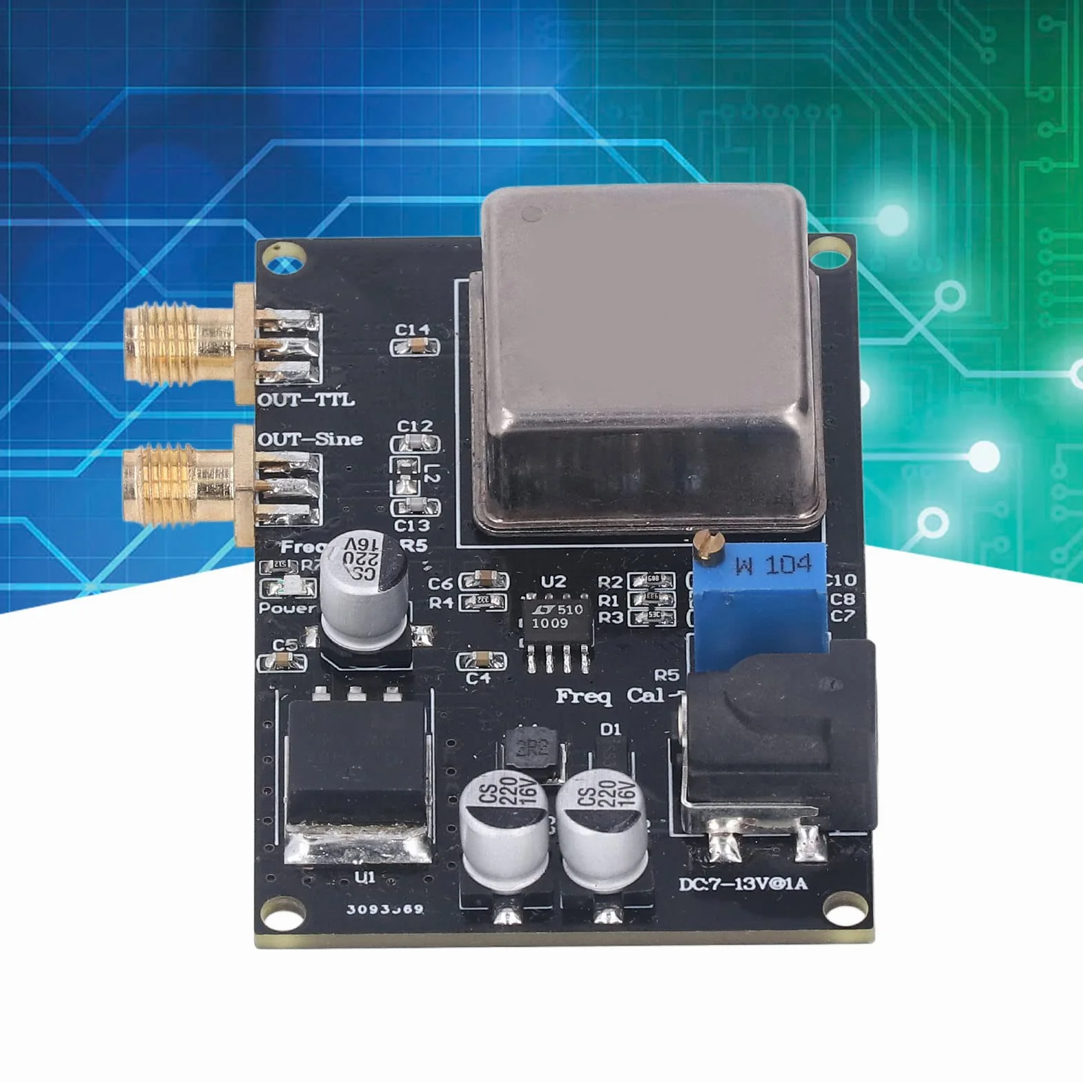 Moduł Referencyjny Wzorca Częstotliwości, moduł Regulowanego Oscylatora OCXO Moduł Referencyjny Standardu Częstotliwości 10 MHz Oscylator Kwarcowy