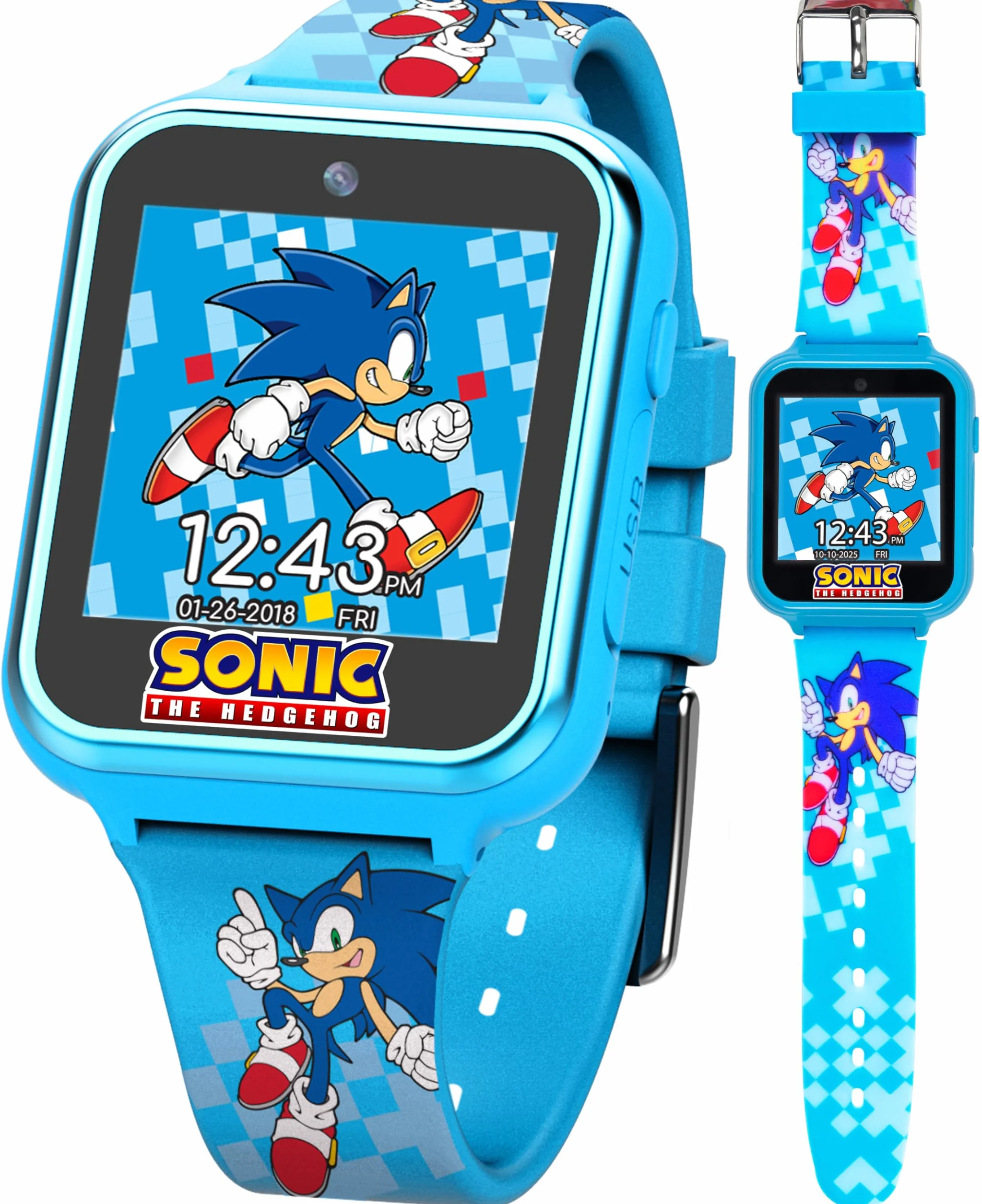Sonic The Hedgehog Inteligentny zegarek dla dzieci, sterowanie głosem SNC4055AZ