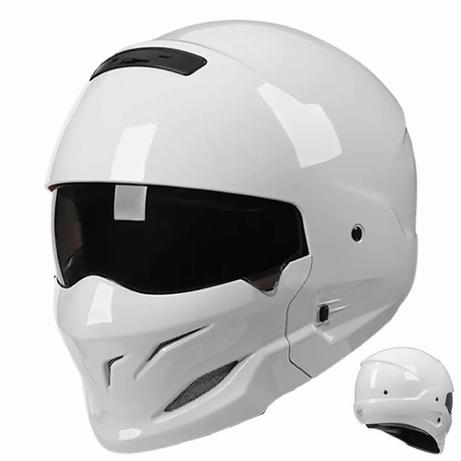Męskie czapki ochronne na motocykl, czapka ochronna do motocykli ulicznych - kask w stylu retro do wyścigów szosowych, dla dorosłych