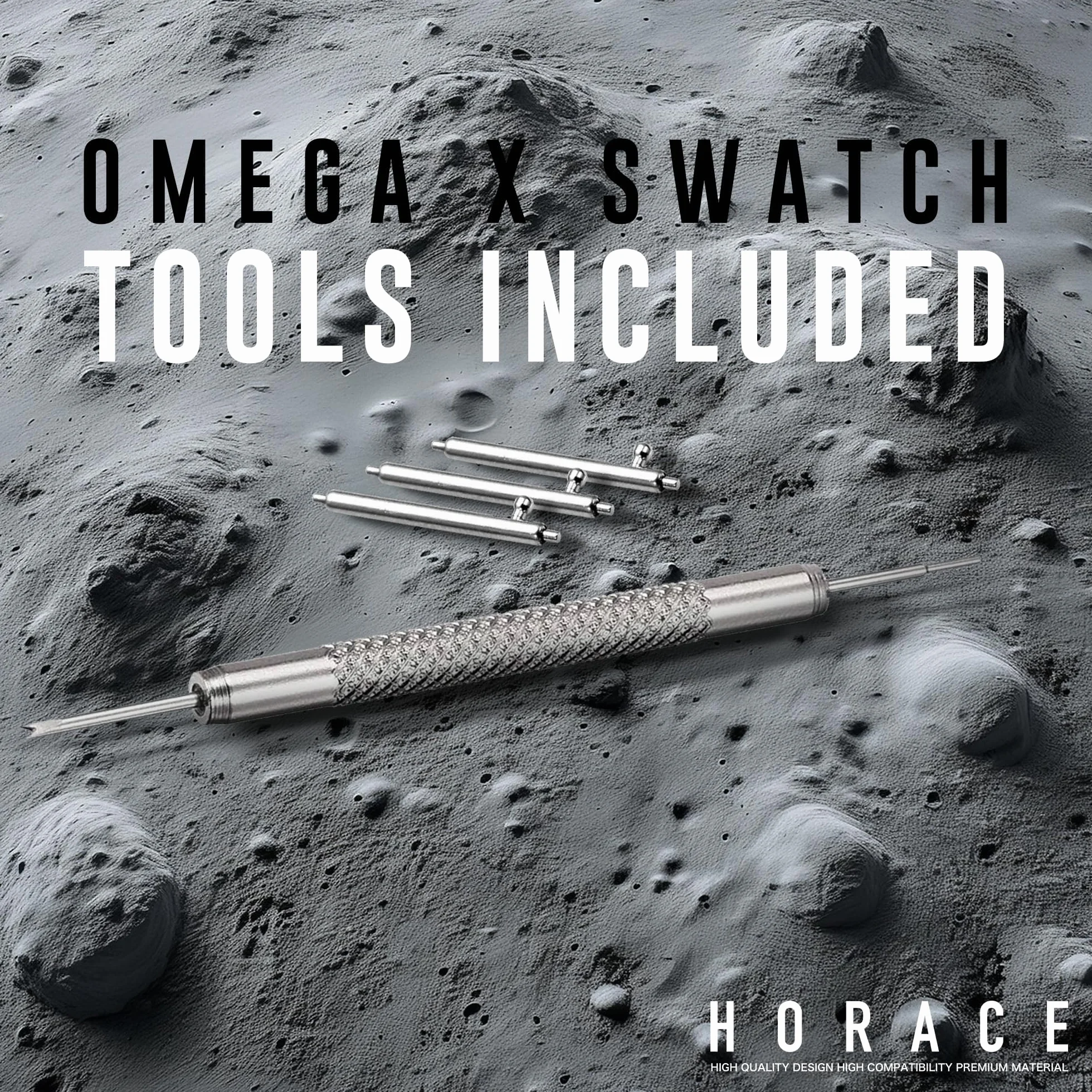 HORACE Uniwersalny gumowy pasek szybkozłączny 20 mm kompatybilny z Omega x Swatch MoonSwatch