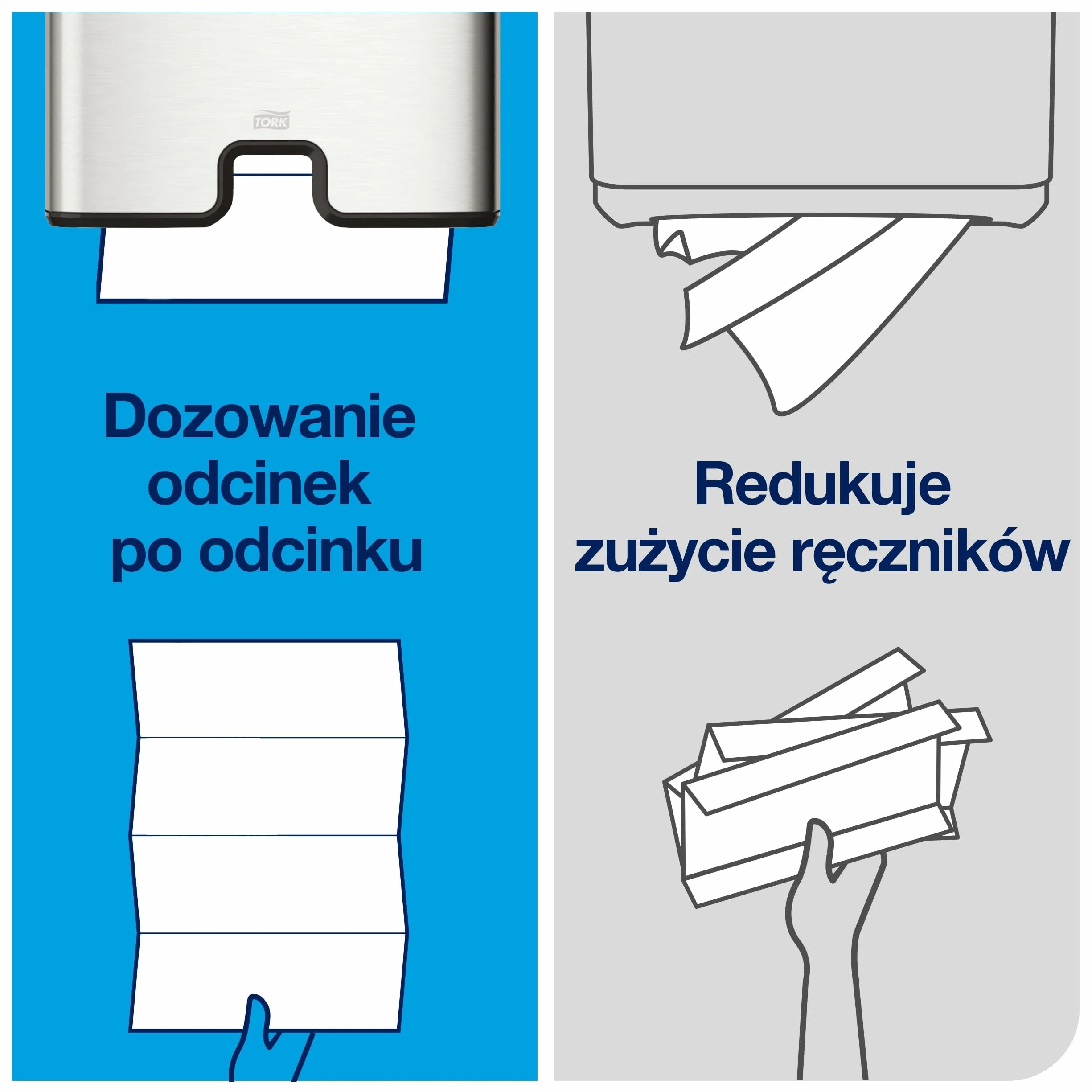Tork Xpress Skompresowane Miękkie Ręczniki Papierowe Składane Białe H2, Premium, 2-Warstwowe, Składane w Z, Chłonne, 12 x 225 Odcinków, 100889