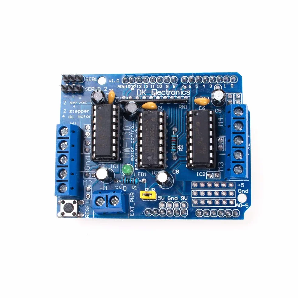 L293D Motor Driver Shield sterownik silnika krokowego do Arduino Duemilanove Mega UNO R3 AVR ATMEL