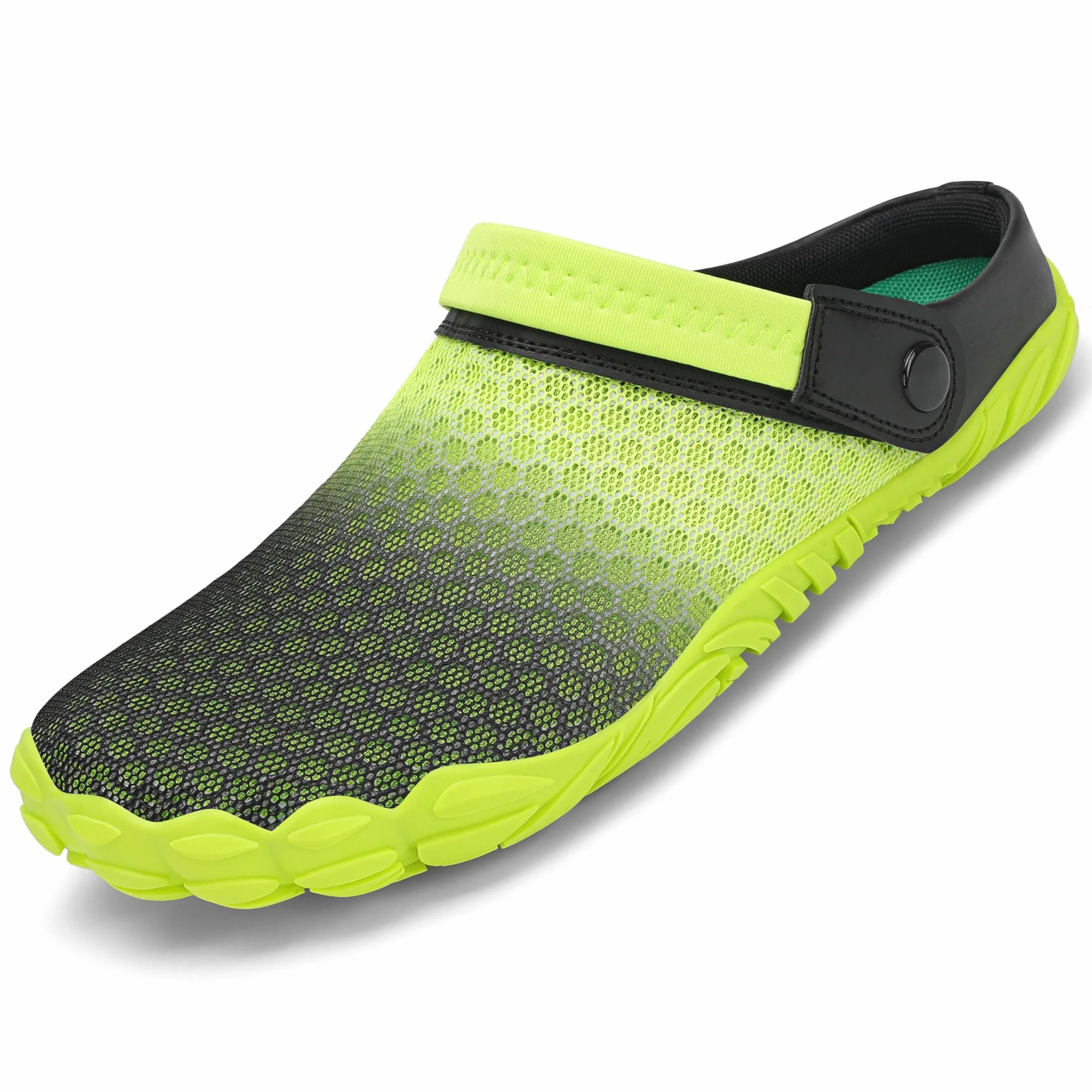 SAGUARO Lato unisex oddychające chodaki, płaskie kapcie z siateczki, pantofle, muffinki, do aktywności na świeżym powietrzu, buty plażowe, antypoślizgowe sandały, 43.5 EU