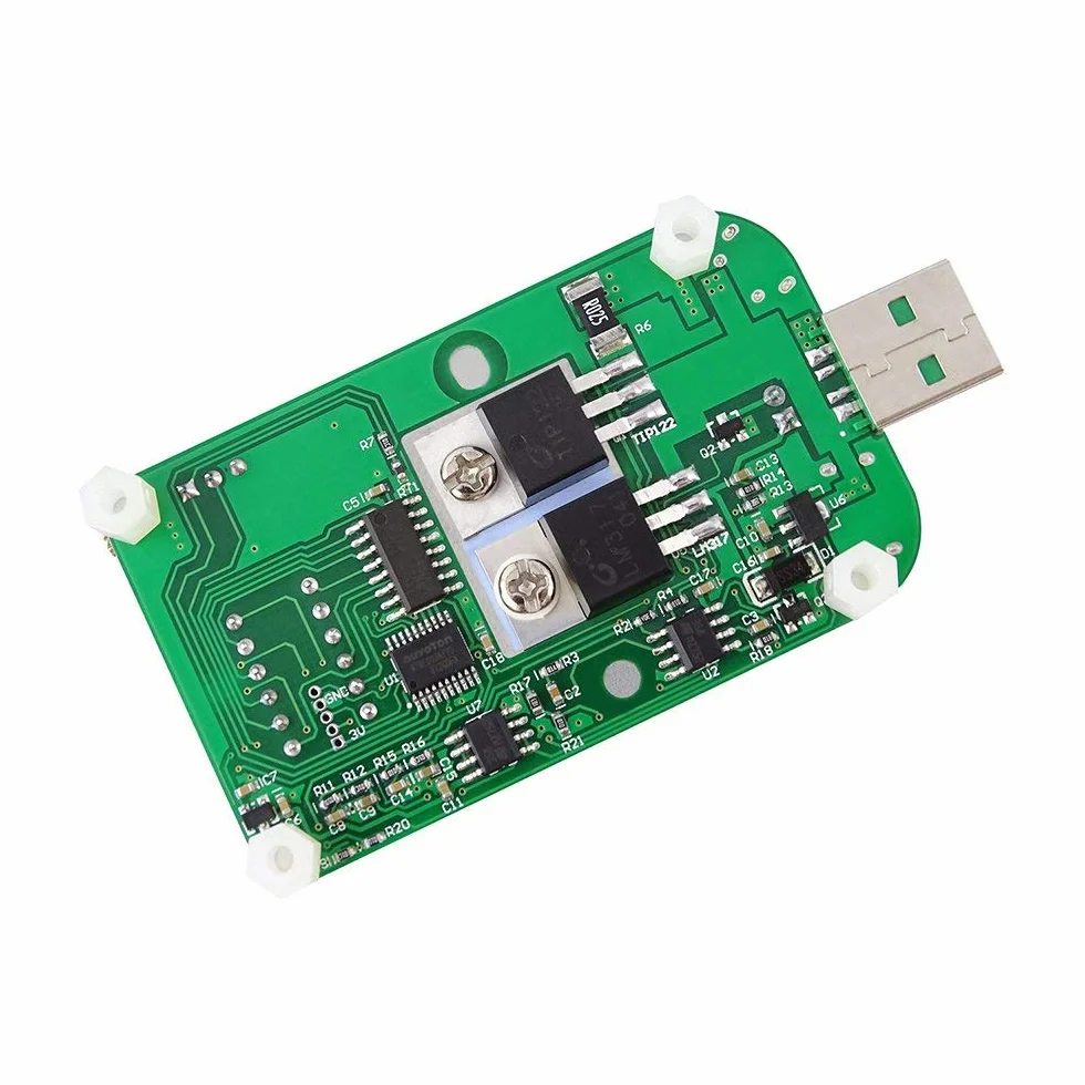 DollaTek Tester ?adowania USB Elektroniczny tester ?adowania Modu? oporu 35 W LD35 Interfejs roz?adowania USB Regulowana temperatura z wentylatorem