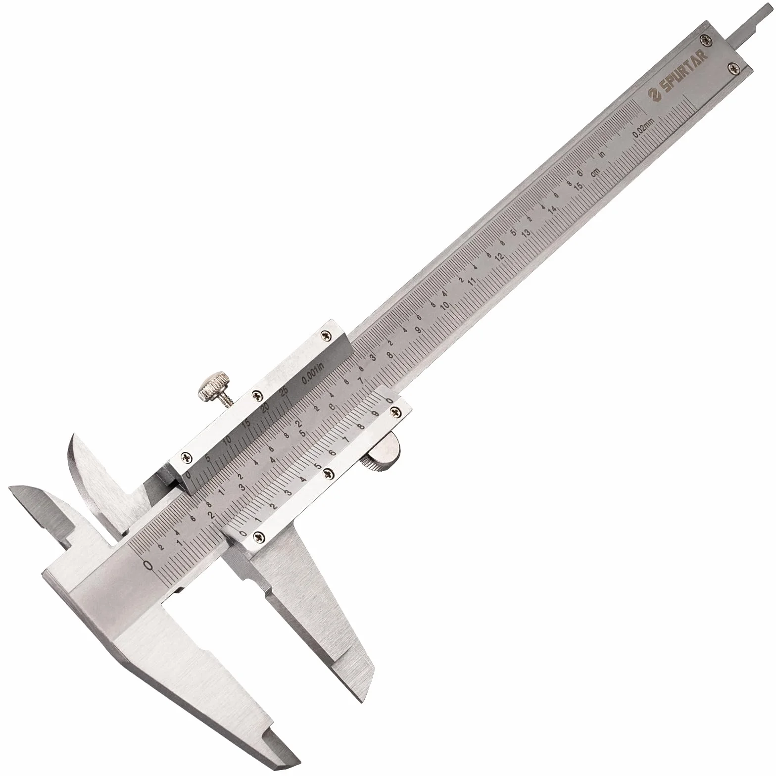 Spurtar Suwmiarka 150 mm / 6 cali suwmiarka analogowa do średnicy głębokości kroku, dokładność pomiaru: 0,02 mm / 0,001 cala, do gospodarstwa domowego, biżuterii, obróbki drewna