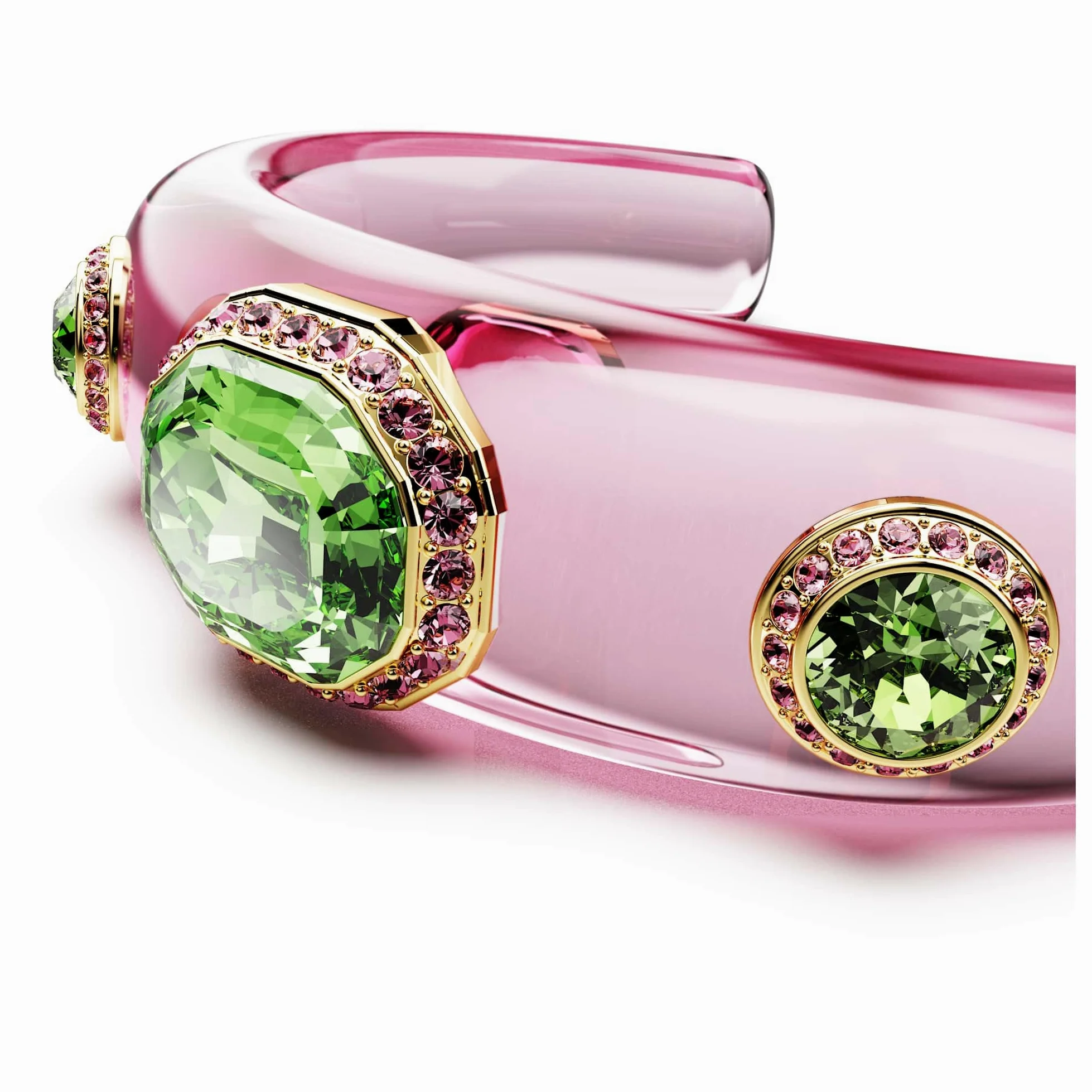 Swarovski Dulcis Kolekcja bransoleta mankietowa, mieszane szlify, wielokolorowy, pokryty w odcieniu złota