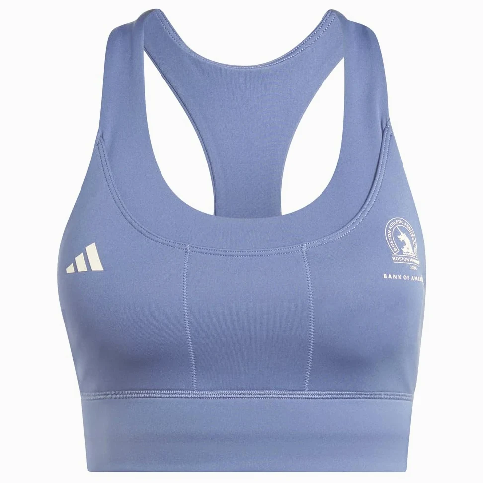 adidas Biustonosz sportowy Kobiety Boston Marathon 2024 Running Medium Support Pocket Bra
