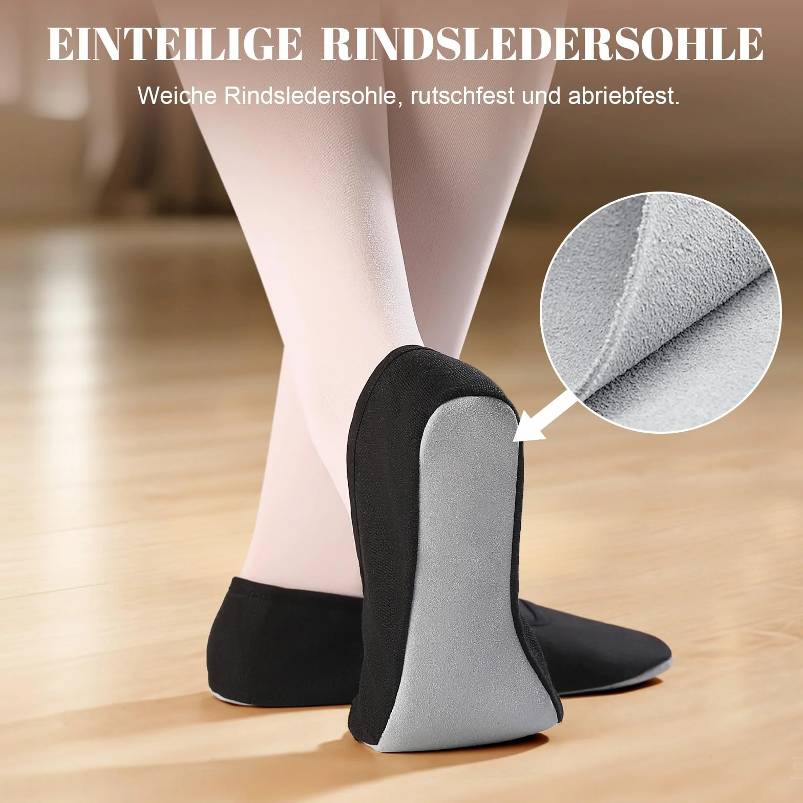 Buty gimnastyczne dla dziewcząt i kobiet, oddychające, dla dzieci, skóra bydlęca, podeszwa, uniseks, czarne