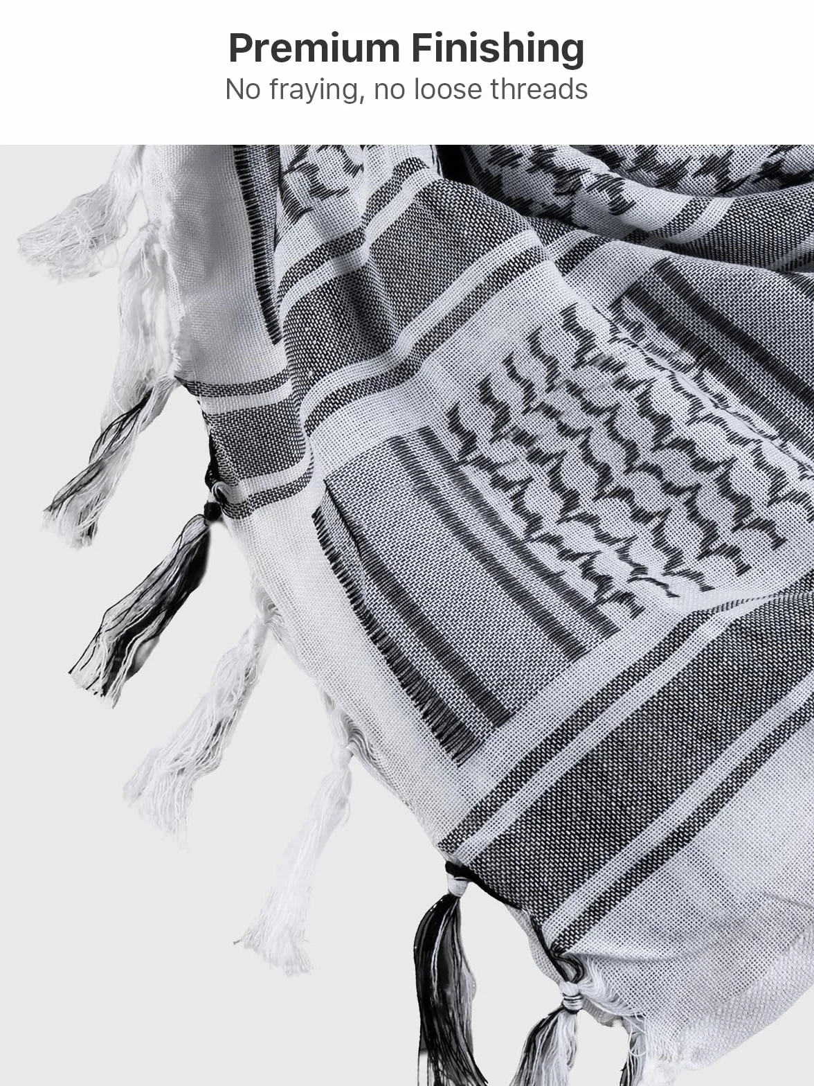 DARMOWA SOLDIER Scarf Military Shemagh Taktyczna Desert Keffiyeh Head Neck Scarf Arab Wrap with Tassel 100 x 100 cm