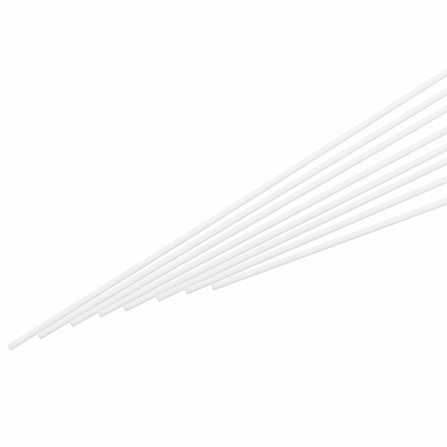 QUARKZMAN Pręt okrągły z tworzywa sztucznego ABS, 2 mm x 250 mm, do samodzielnego wykonania, modelu architektonicznego, stołu piaskowego, opakowanie 15 sztuk