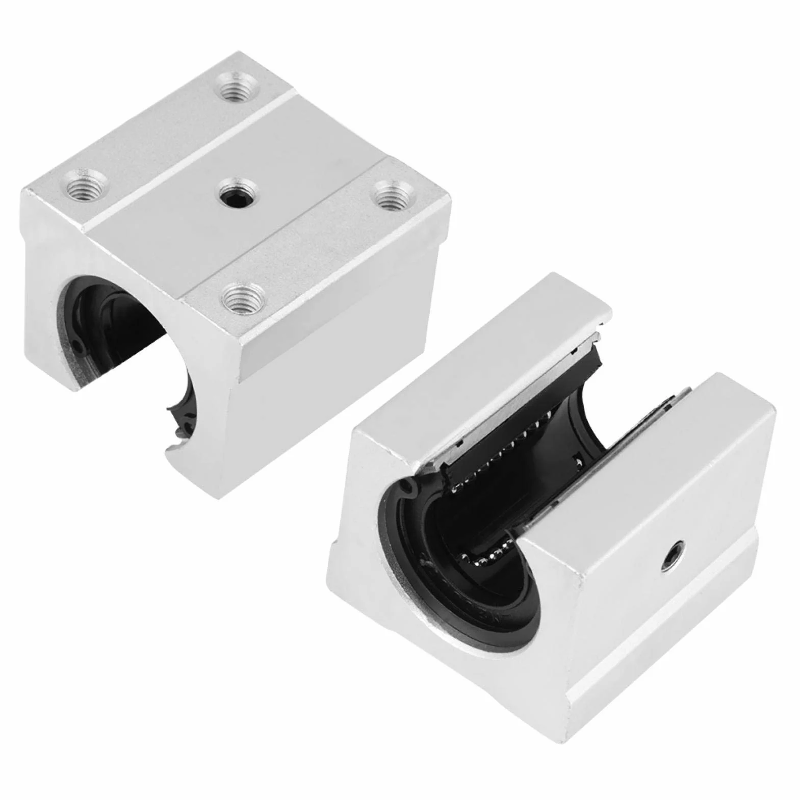 Bloki liniowe 4 szt. SBR20UU blok przesuwny do drukarki 3D cz??ci CNC 20 * 39 * 11 mm aluminiowy pr?t wa?u