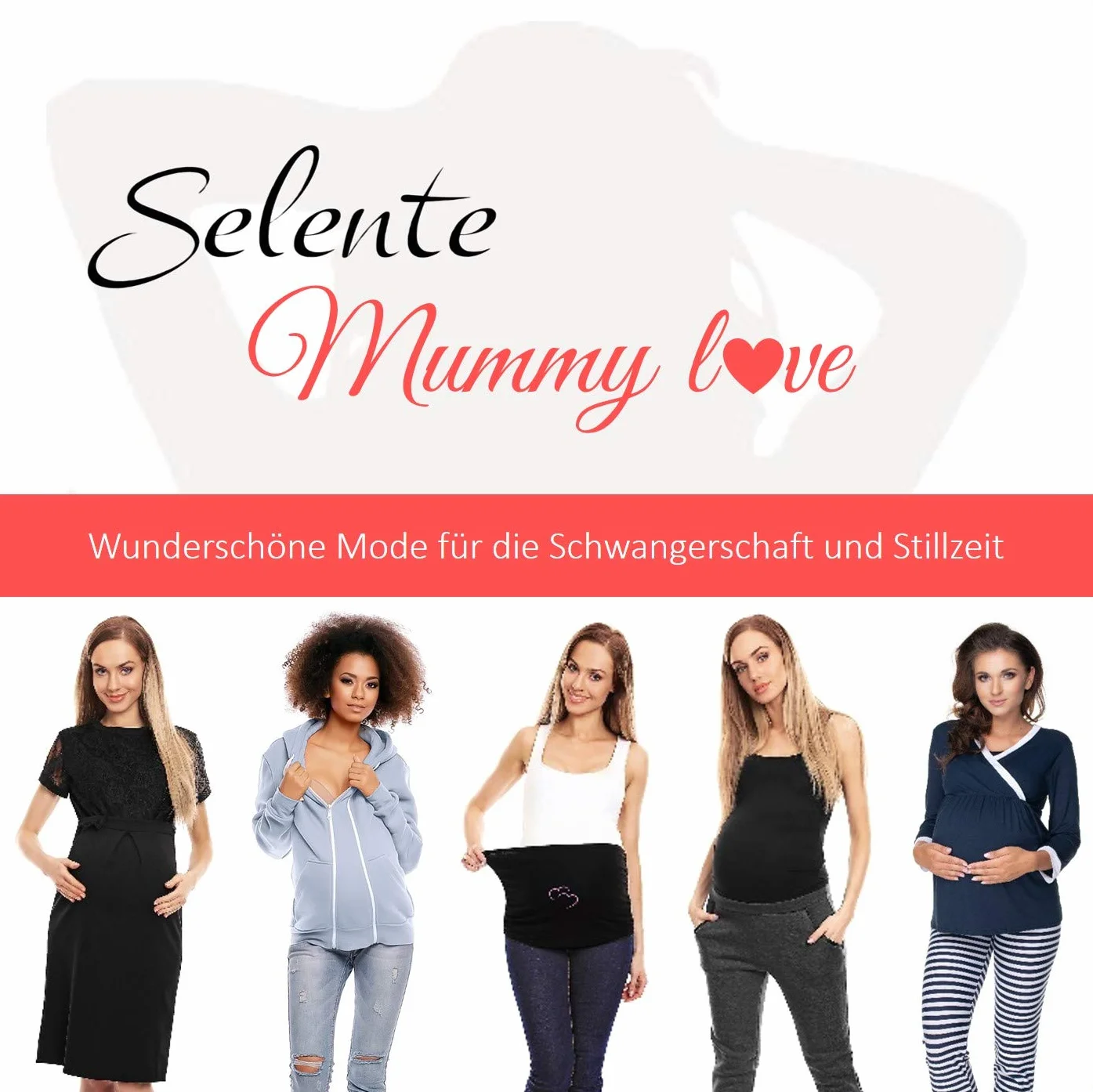 Selente Mummy Love ciążowy kostium kąpielowy/kostium kąpielowy dla kobiet w ciąży / tankini Made in EU